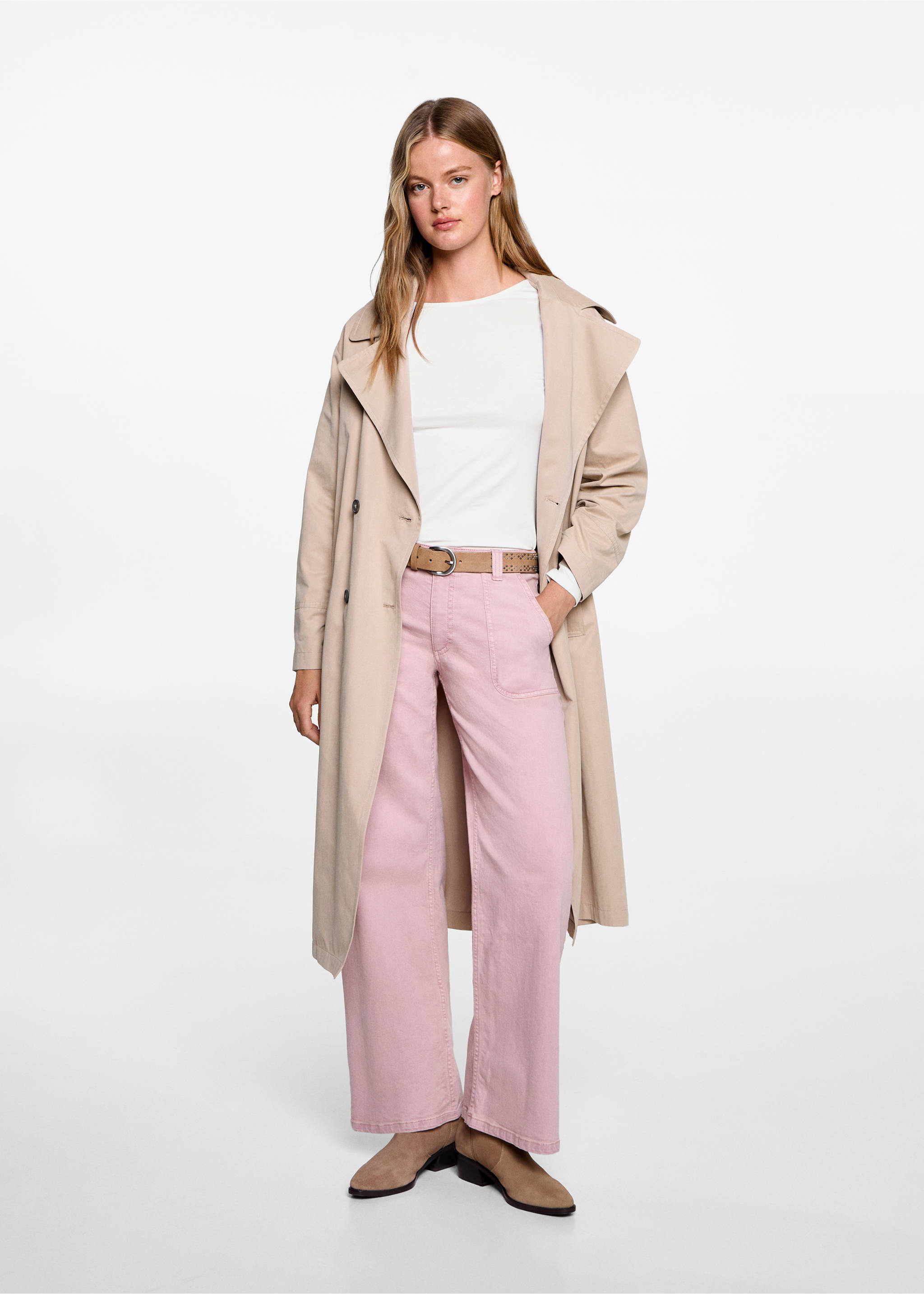 T-shirt manches longues ouverture au dos - Plan général, Blanc cassé. Ref: 77006750-00.