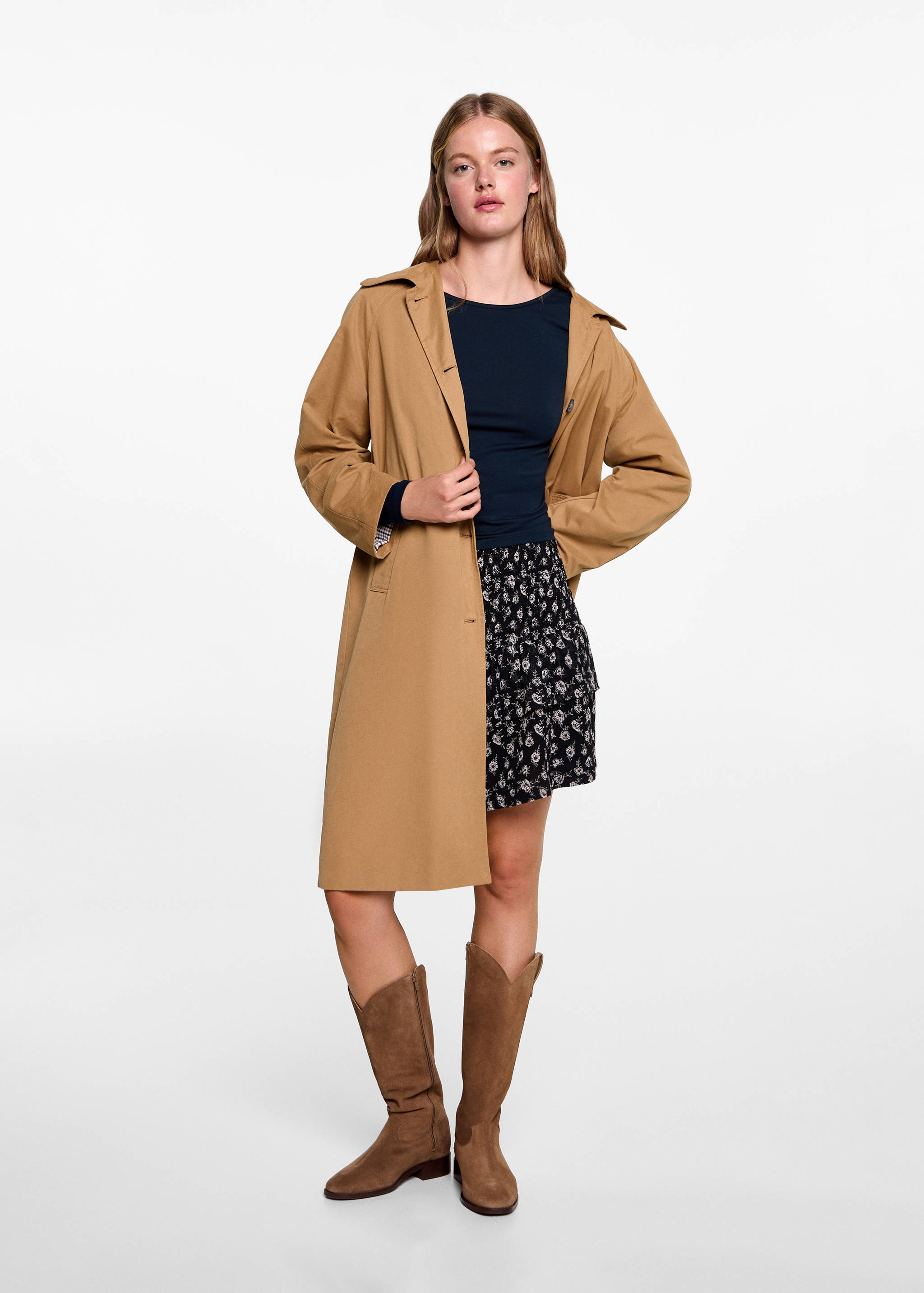 Långärmad t-shirt öppning i ryggen - Allmän bild