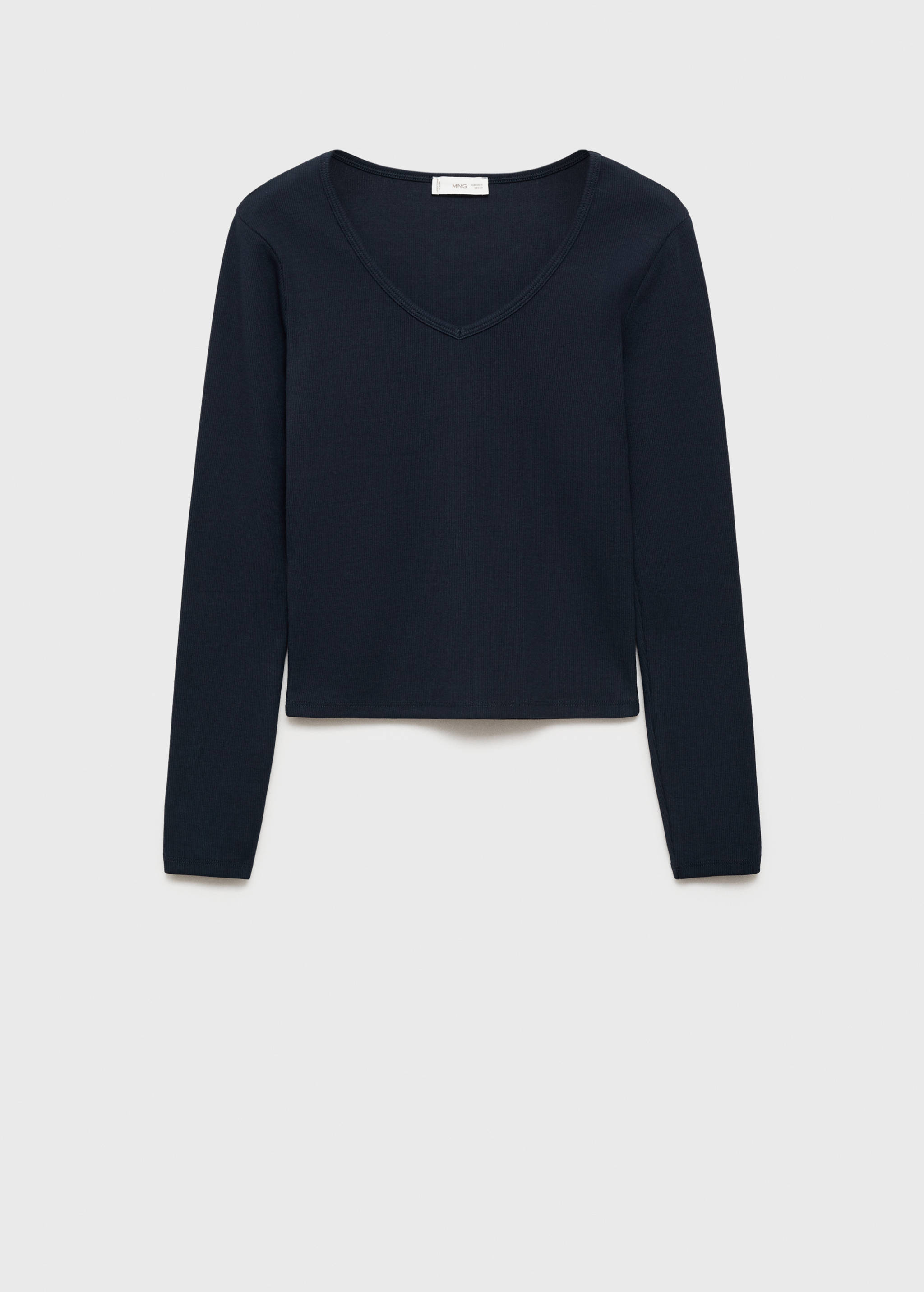 T-shirt manches longues col V - Article sans modèle