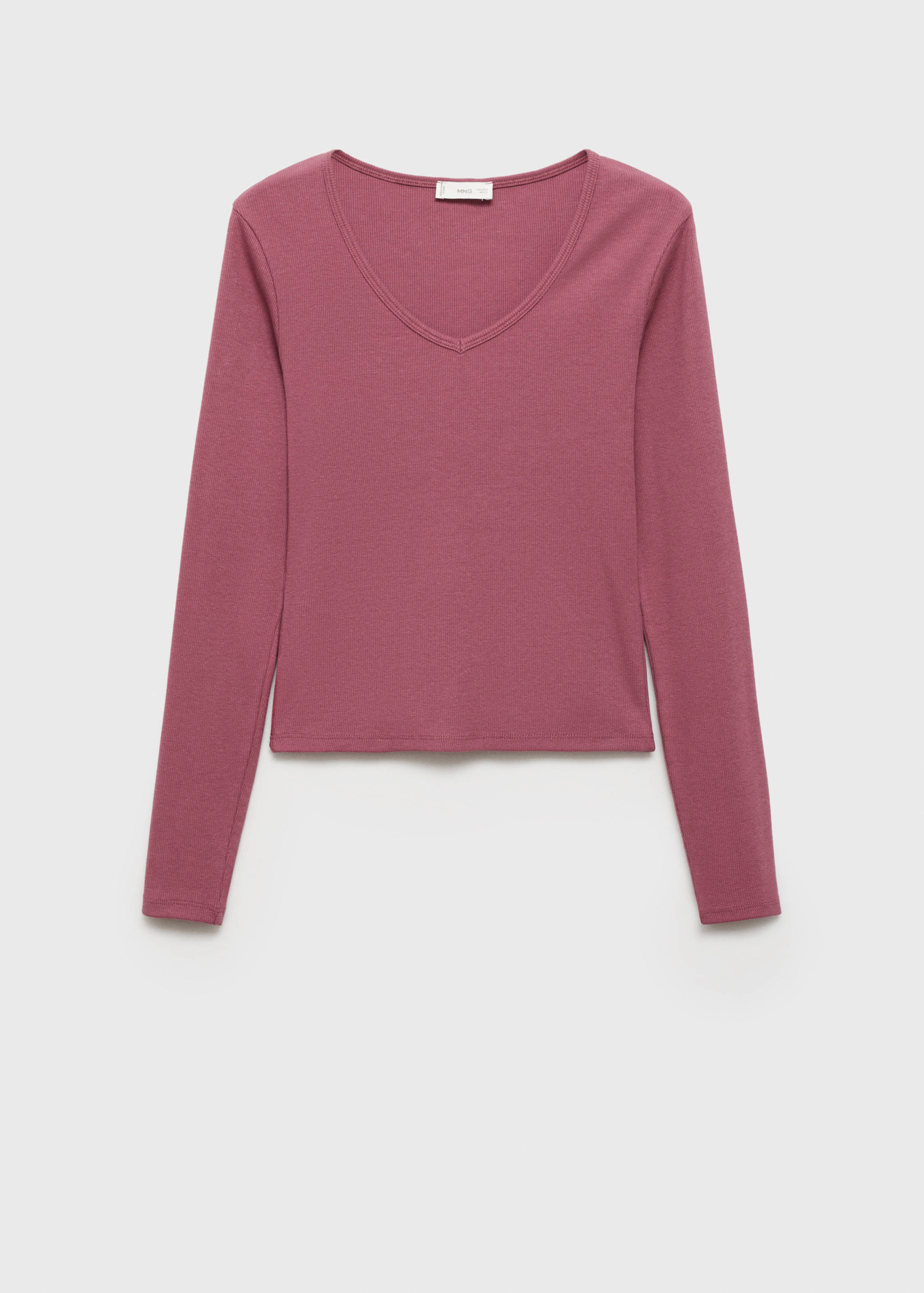 T-shirt manches longues col V - Article sans modèle