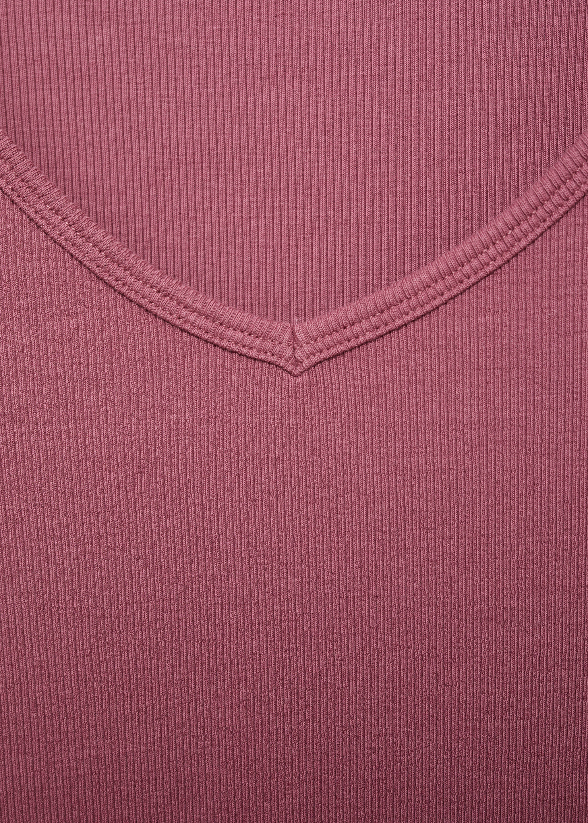 T-shirt manches longues col V - Détail de l'article 8