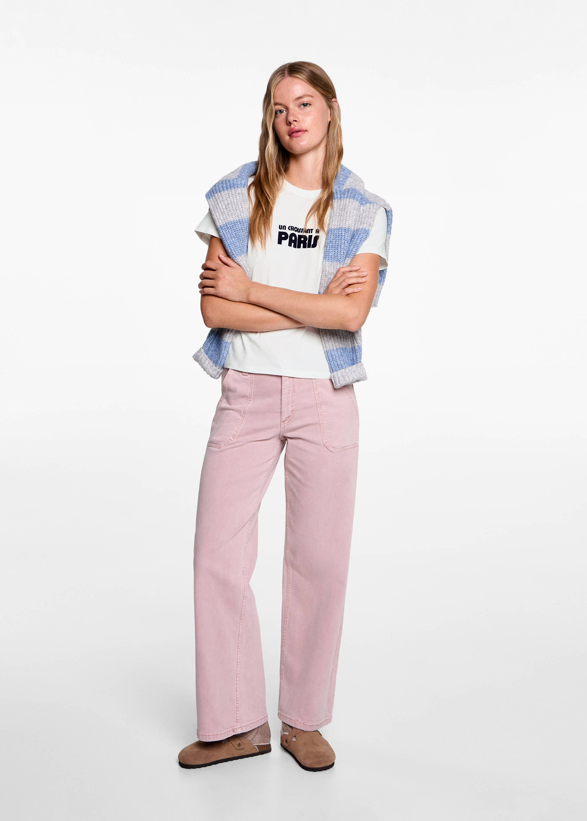 Bedrucktes Baumwoll-T-Shirt - Allgemeine Ansicht