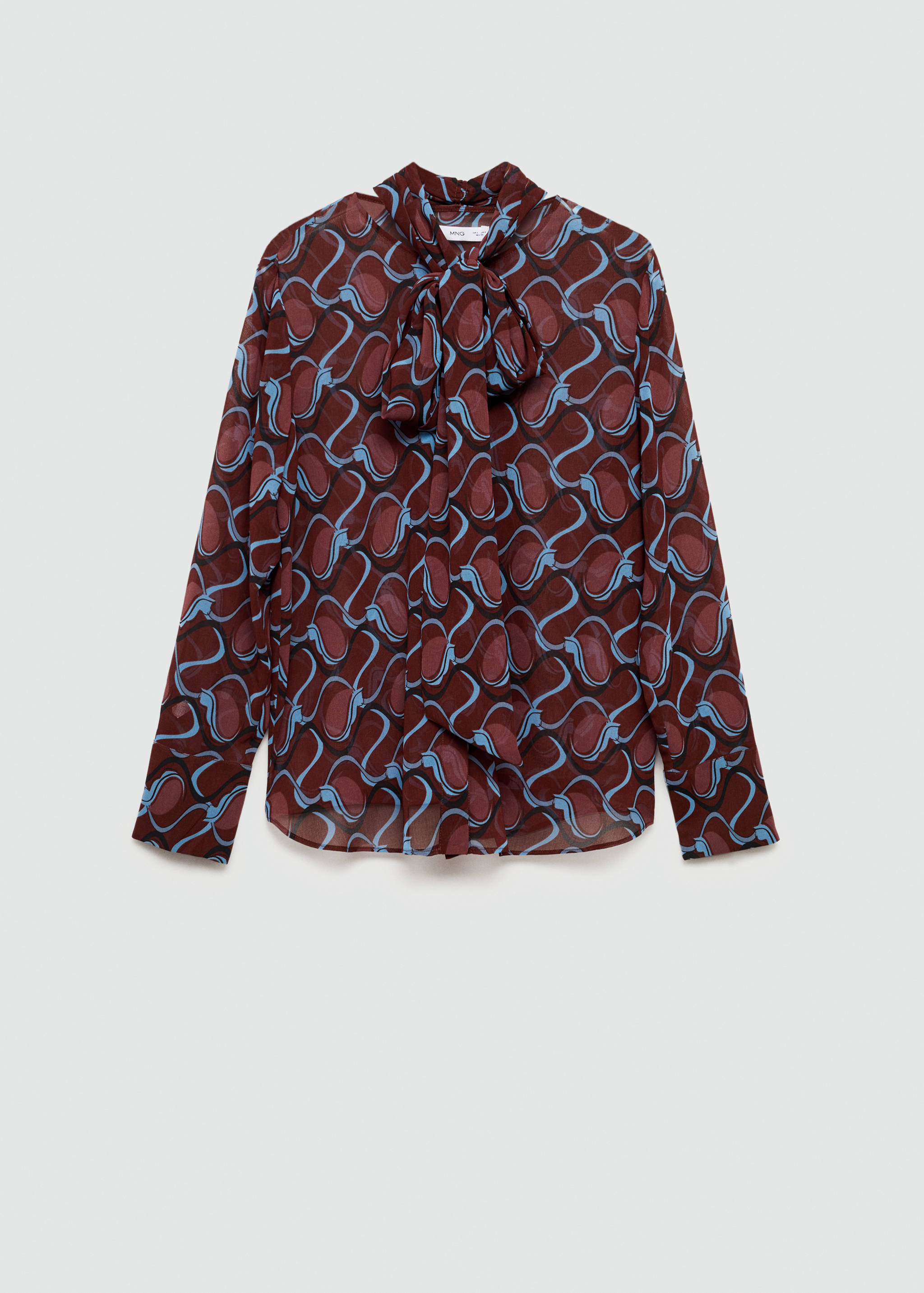 Bow printed shirt - Article without model