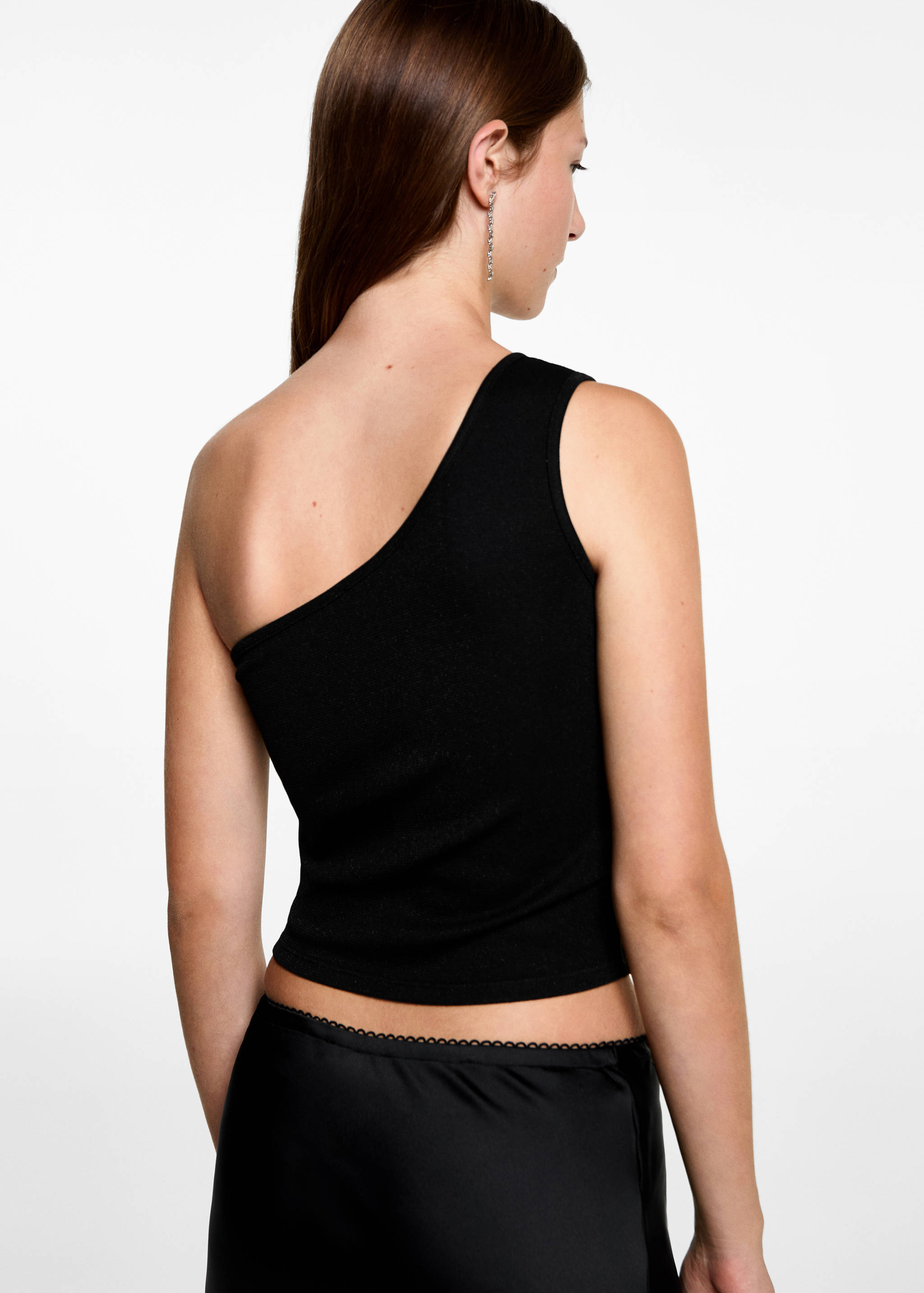 Asymmetrical lurex top - Reverse of the article
