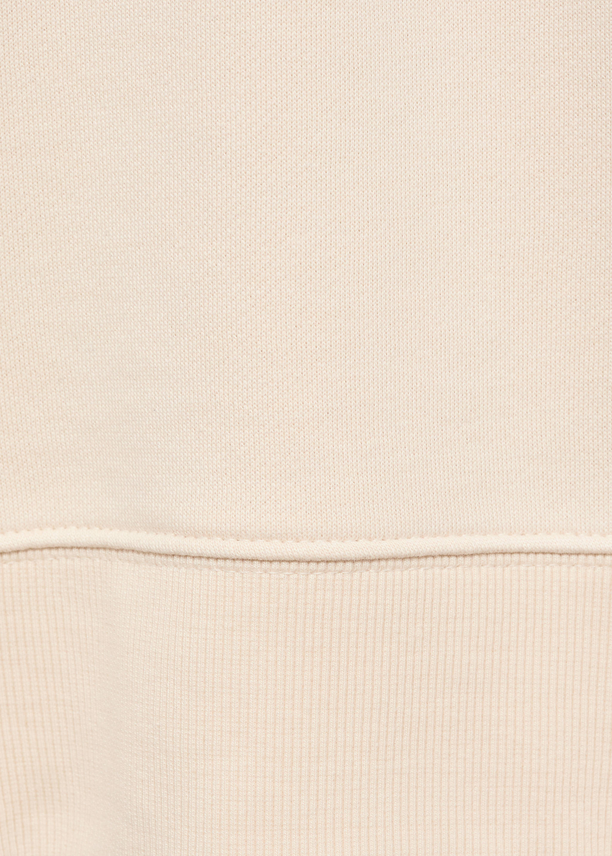 Cotton sweatshirt with zip neck - Details of the article 0