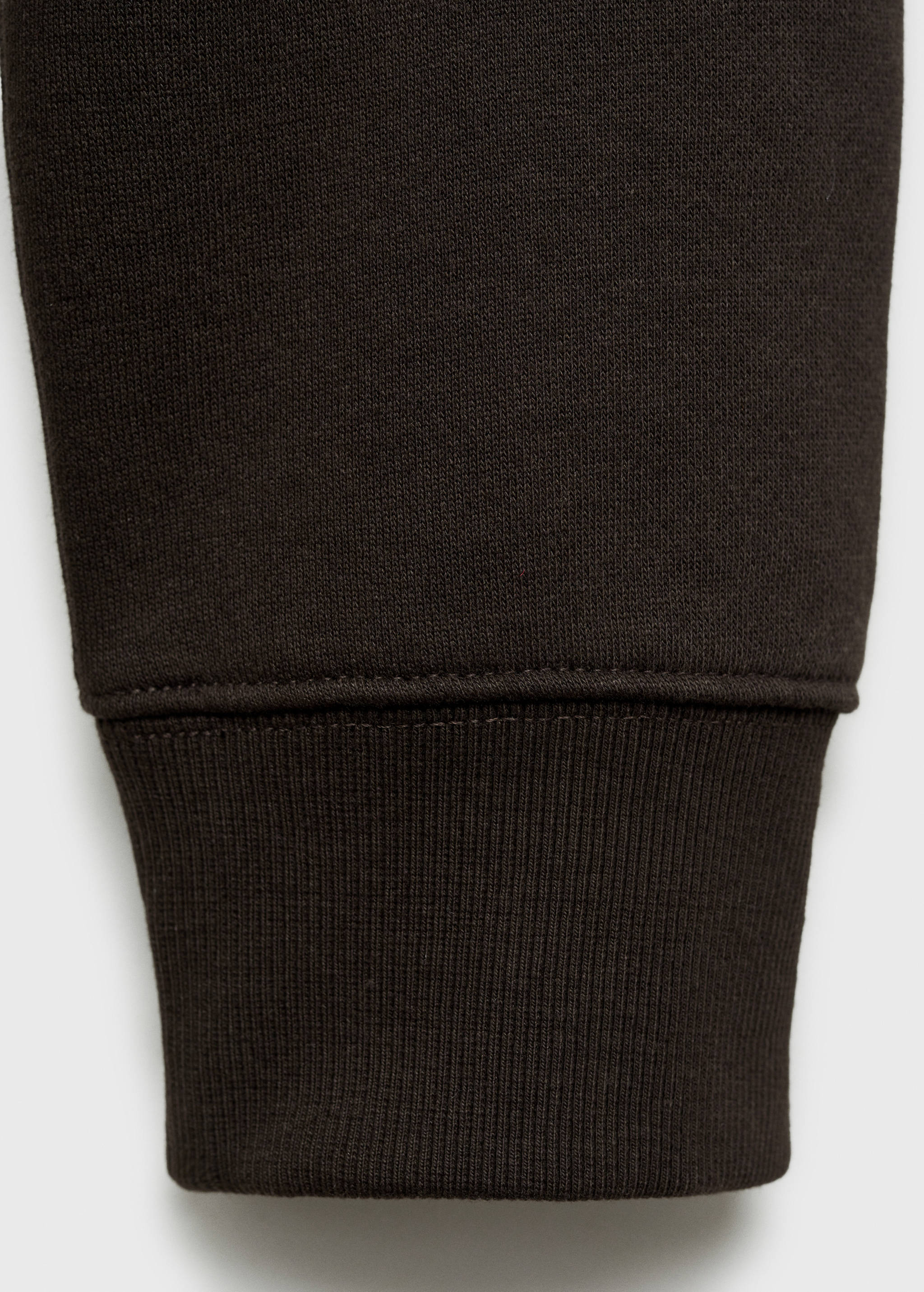 Cotton sweatshirt with zip neck - Details of the article 0