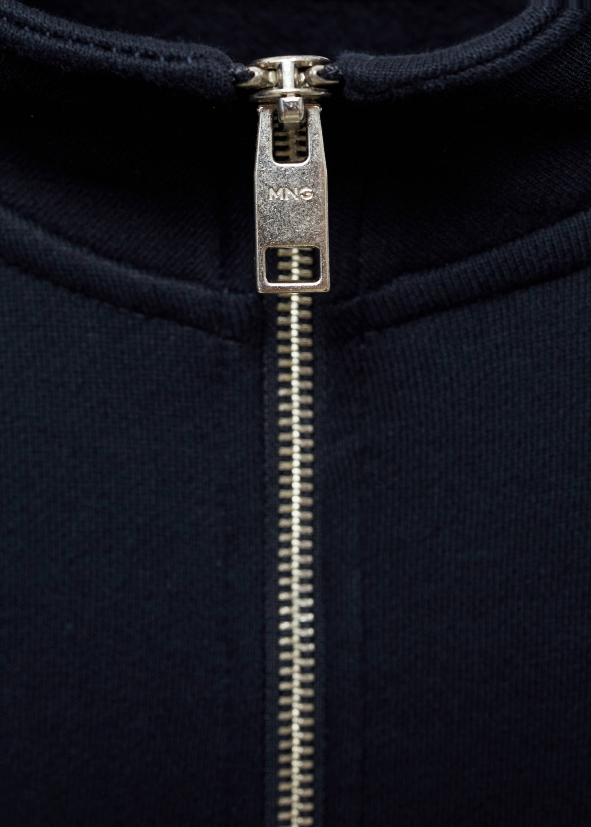 Cotton sweatshirt with zip neck - Details of the article 8