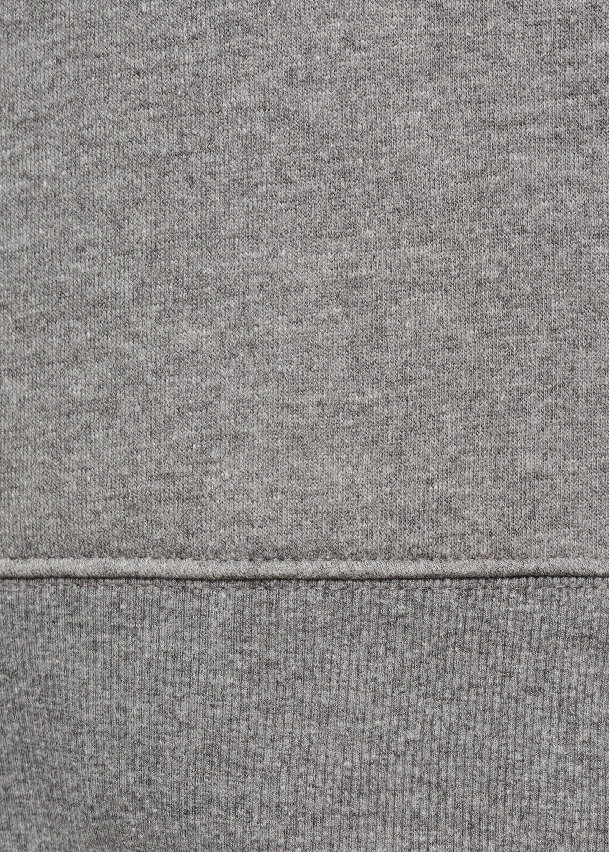 Cotton sweatshirt with zip neck - Details of the article 0