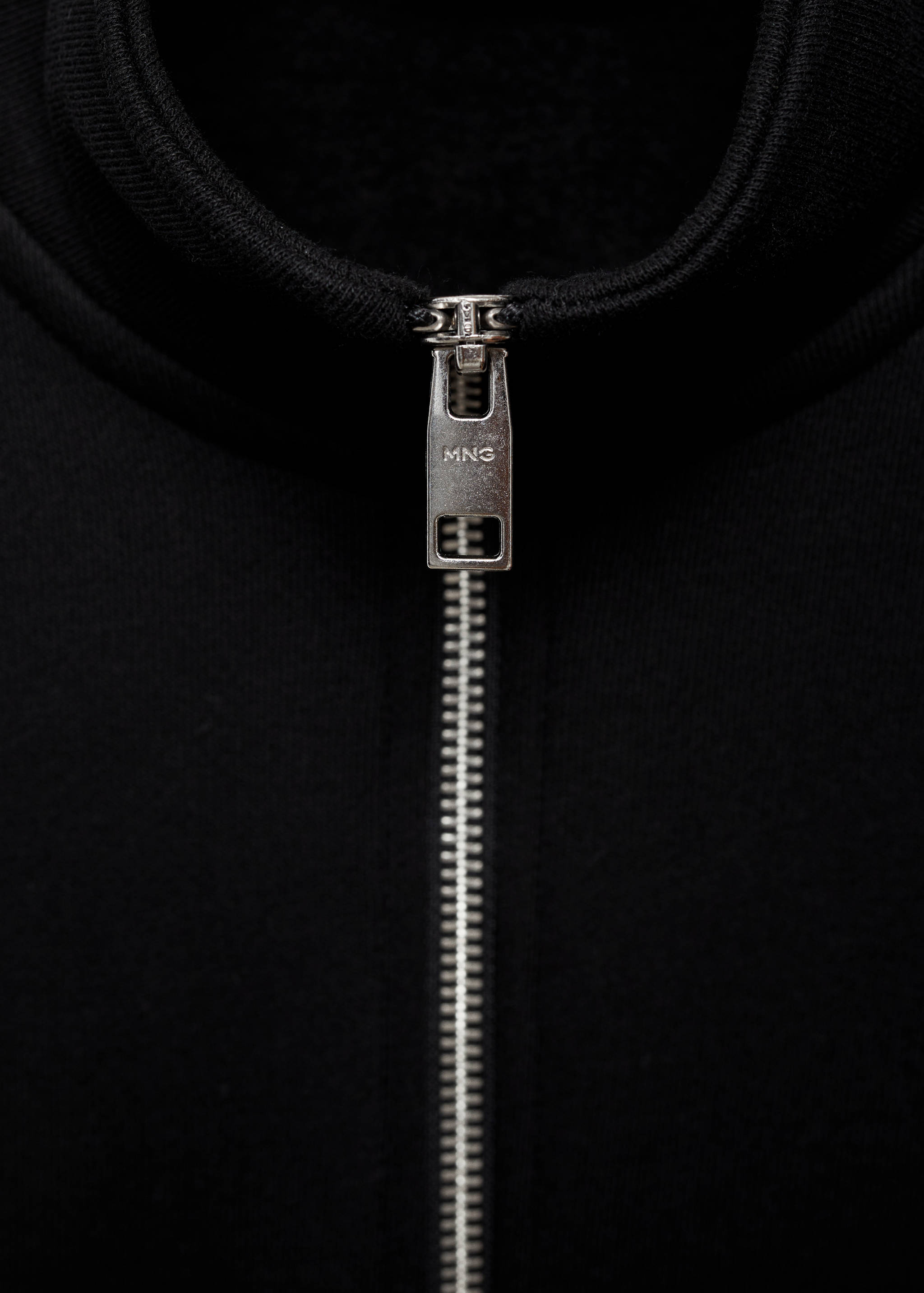 Cotton sweatshirt with zip neck - Details of the article 8