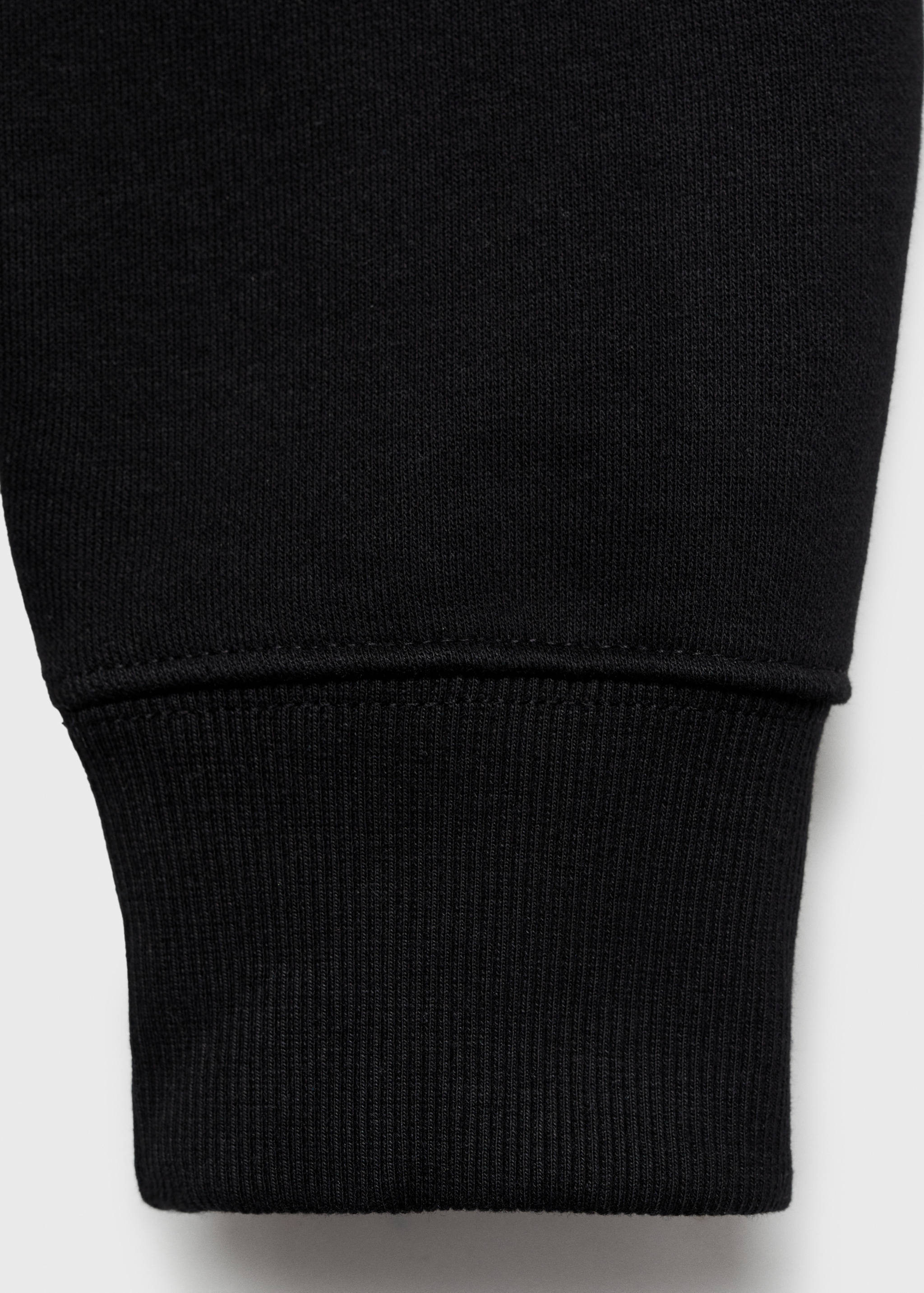 Cotton sweatshirt with zip neck - Details of the article 0