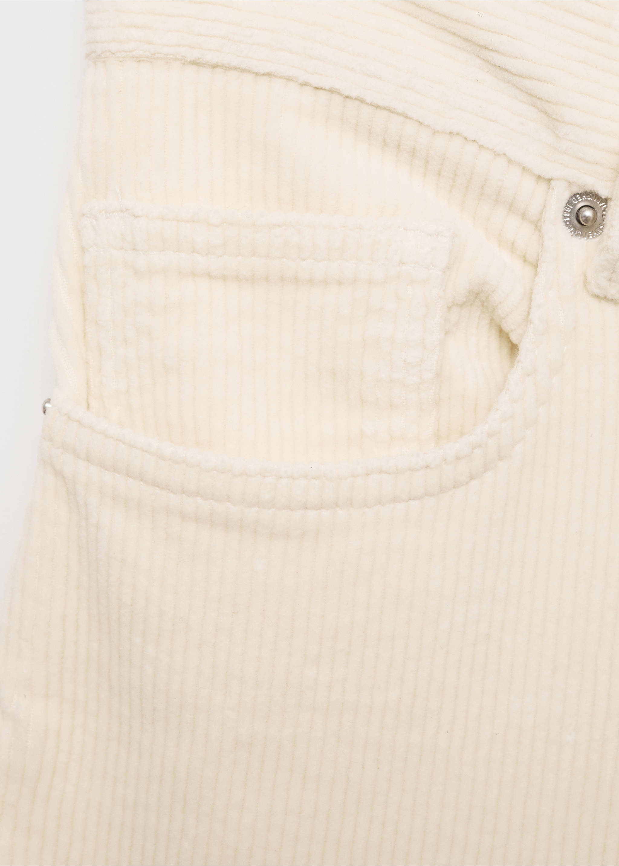 Wideleg-Cordjeans - Detail des Artikels 8, Ecru. Ref: 77007123-00.