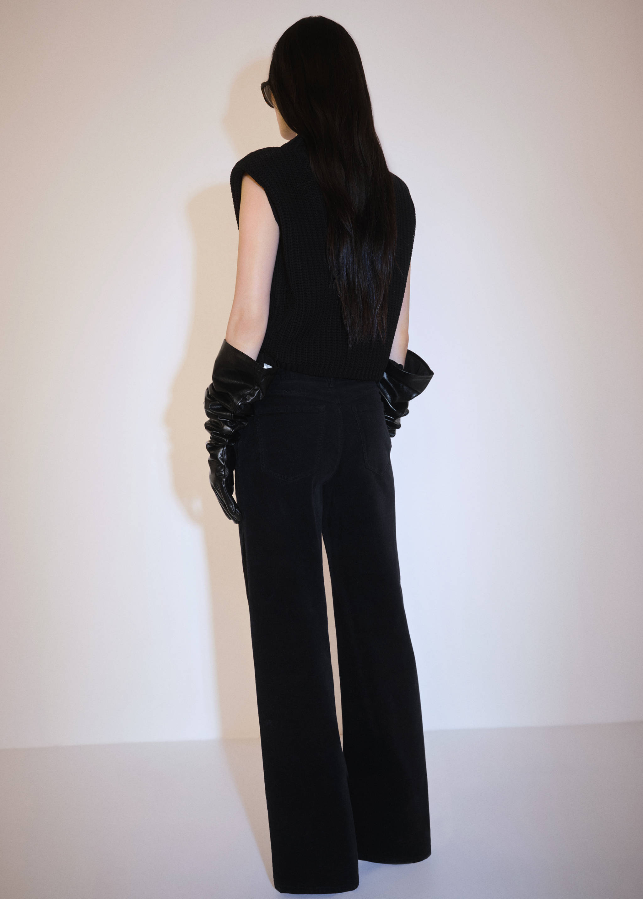 Jean velours côtelé wideleg - Verso de l’article