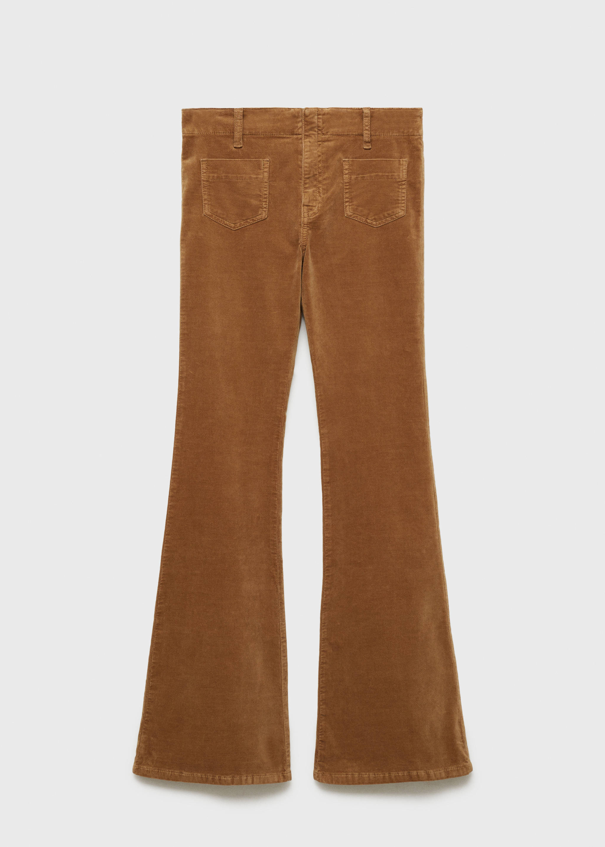 Flared corduroy jeans with pockets - Article without model