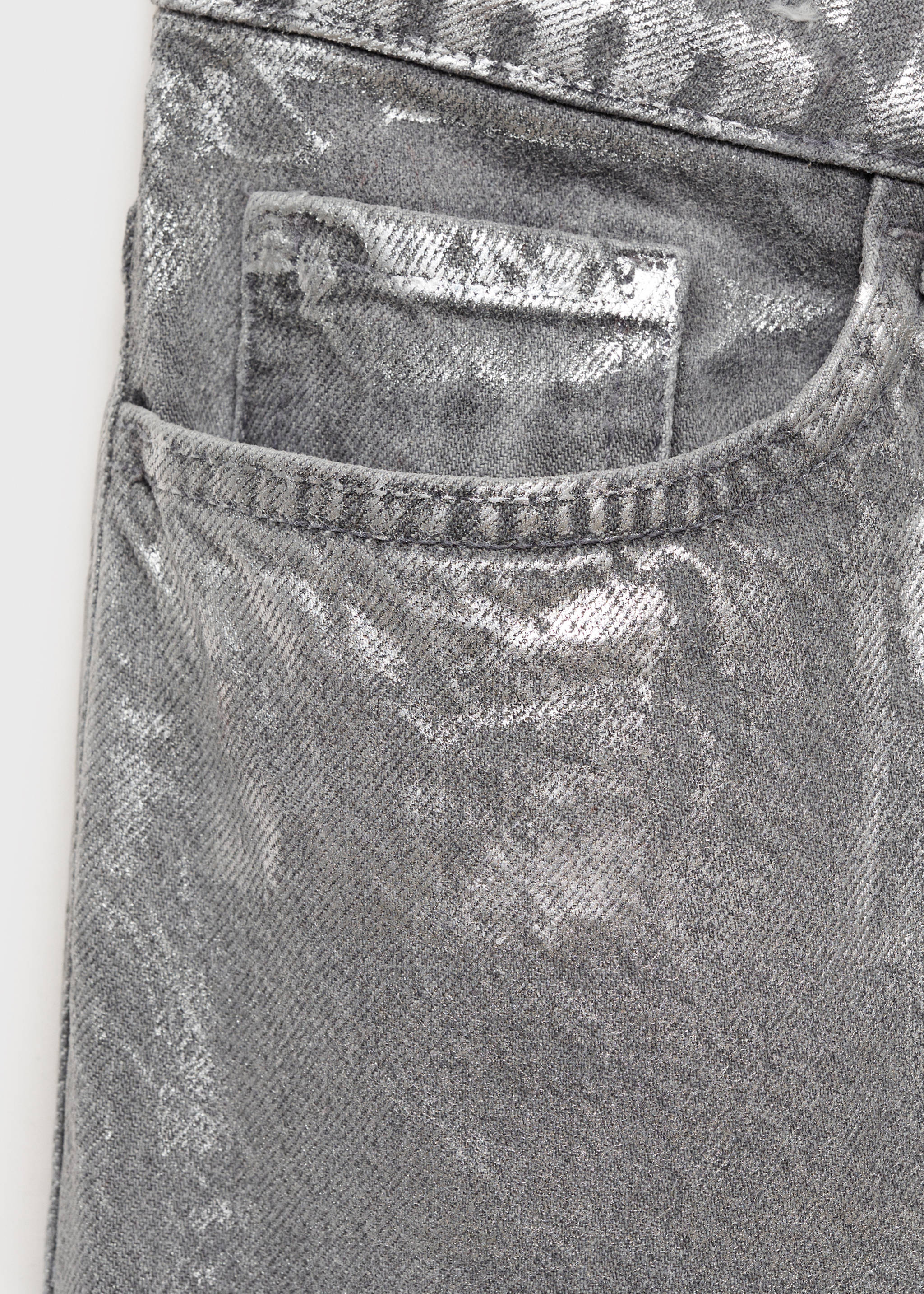 Ravne traperice s premazom - Detalji artikla 0