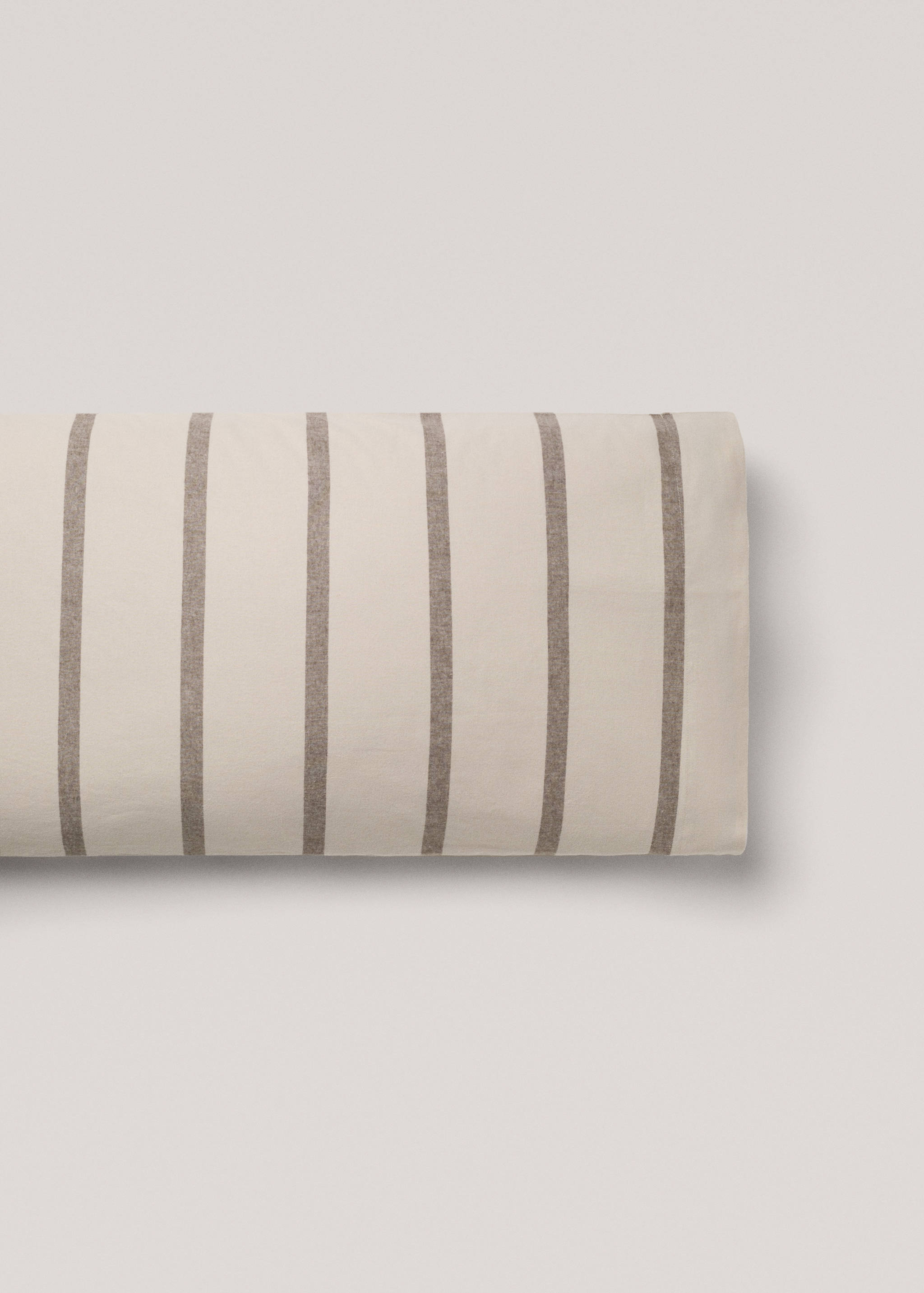 100% cotton flannel striped pillowcase 45x110cm - Article without model