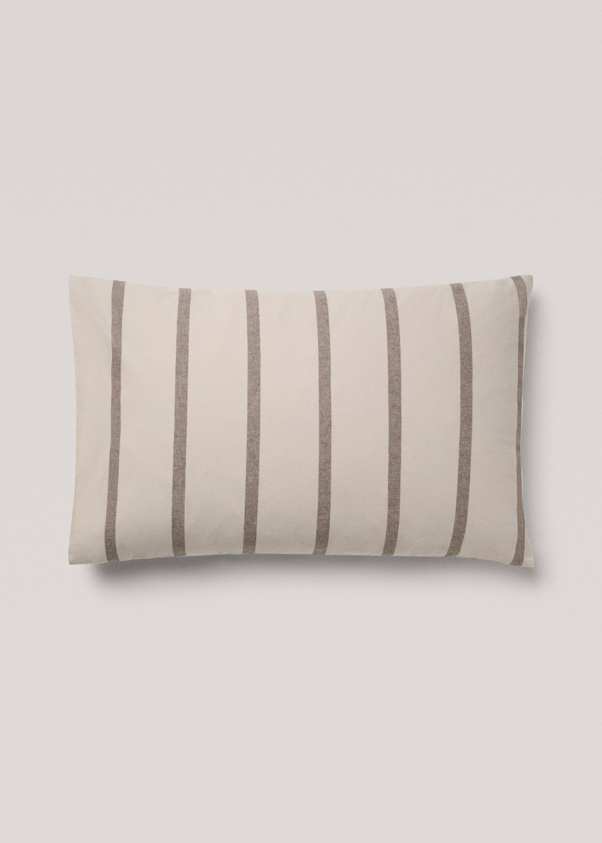 100% cotton flannel striped pillowcase 50x75cm - Article without model
