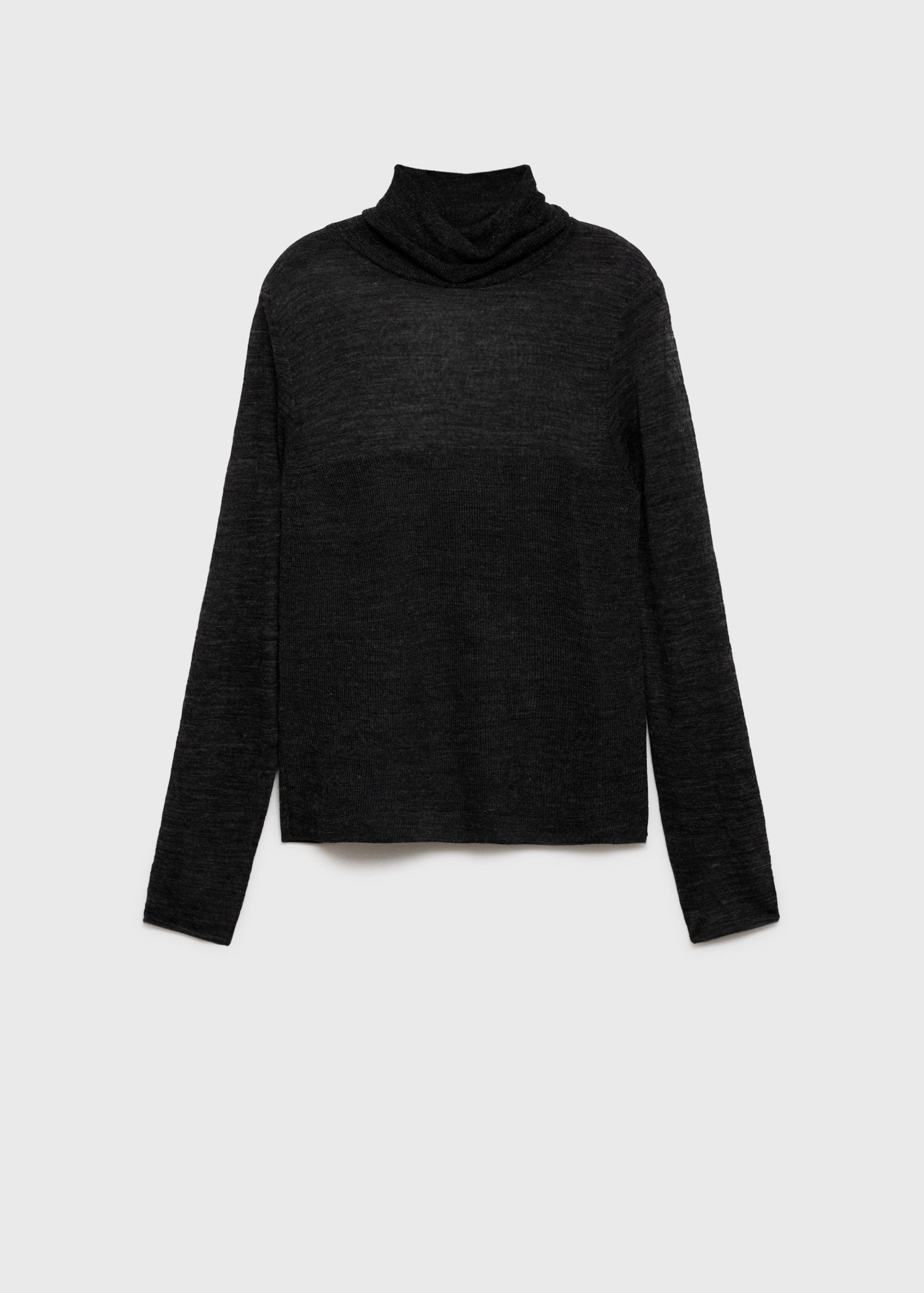 Semi-transparent turtleneck sweater - Article without model