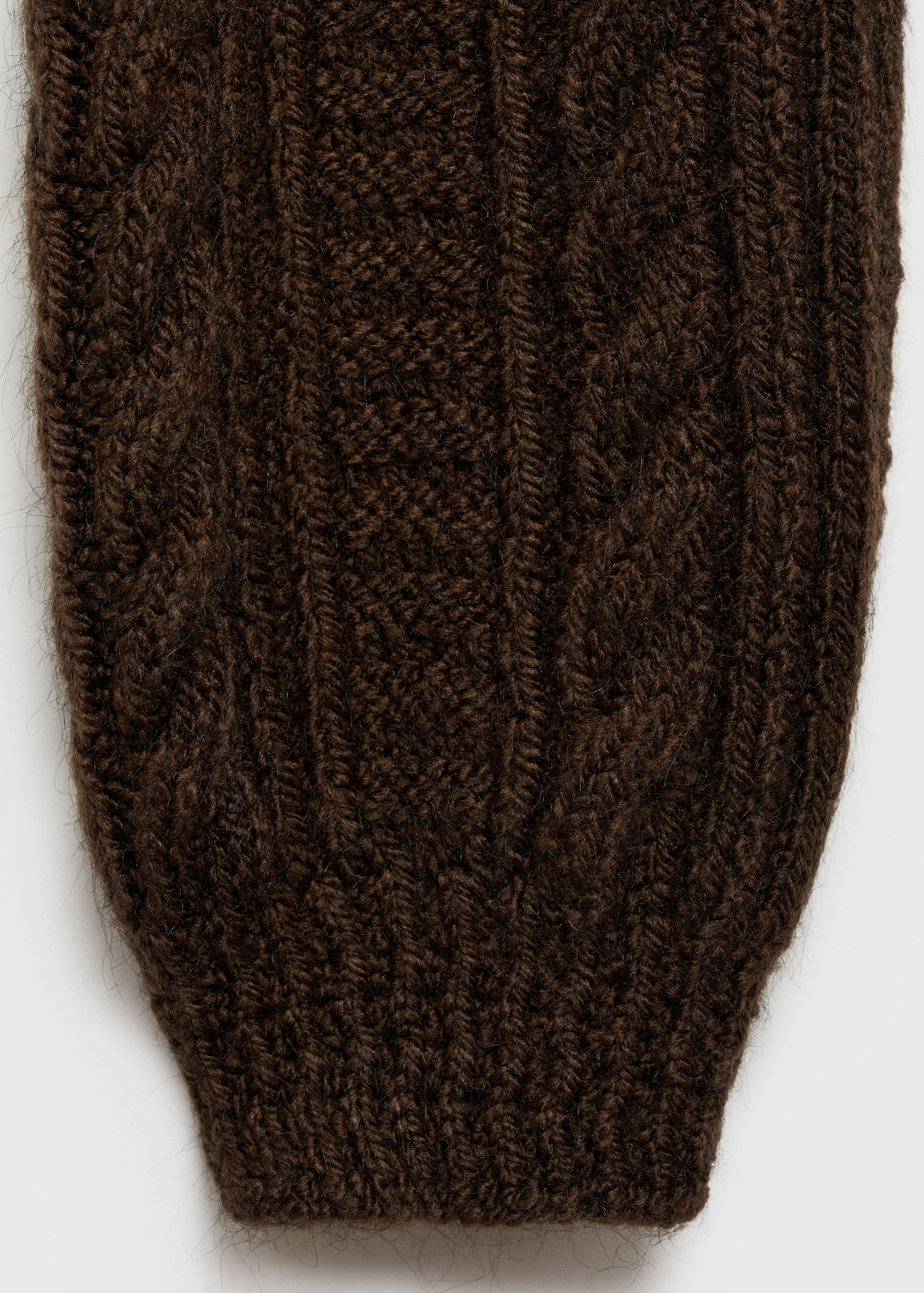 Round-neck braided sweater - Details of the article 0