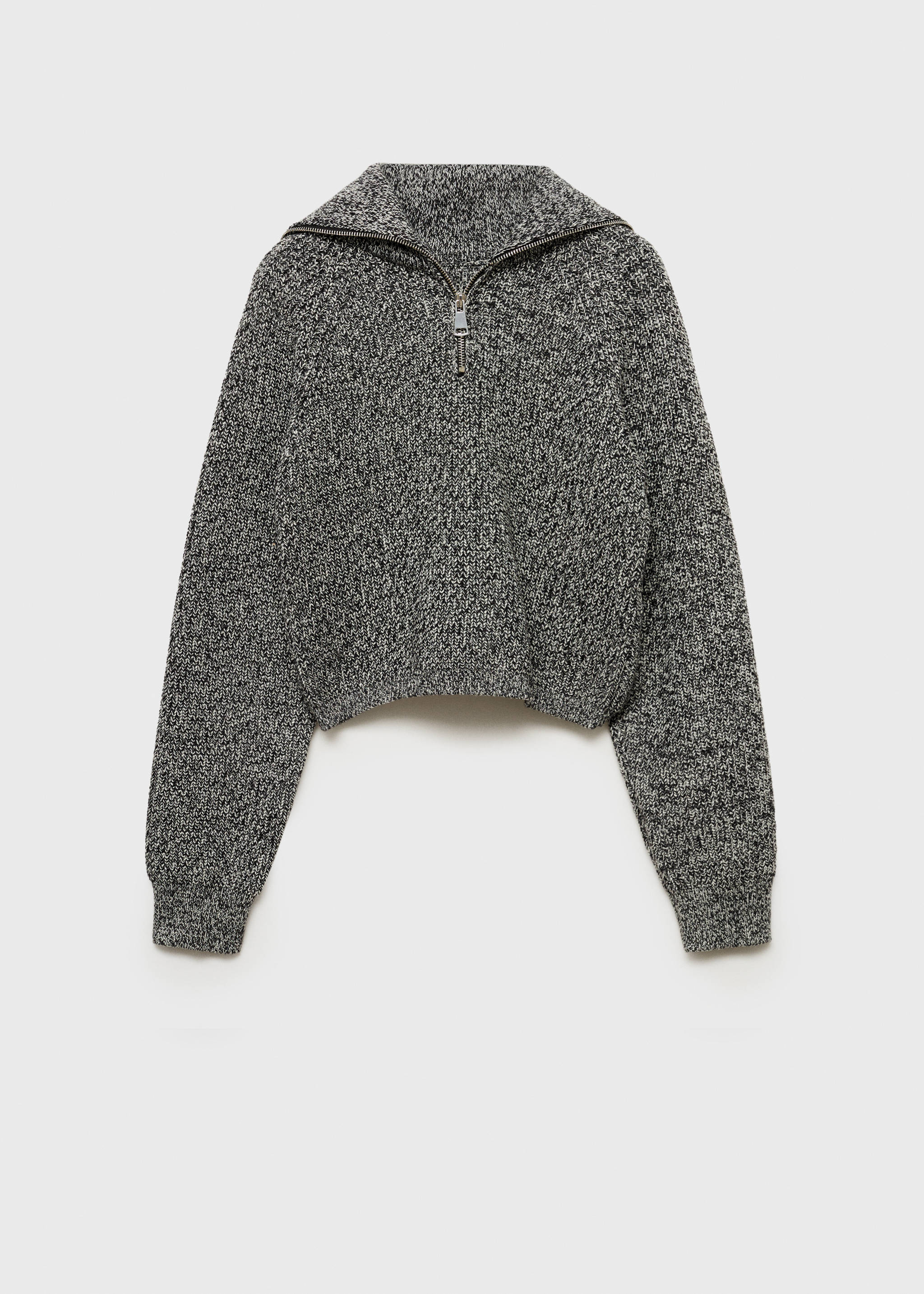 Jersey jaspeado cremallera - Artículo sin modelo