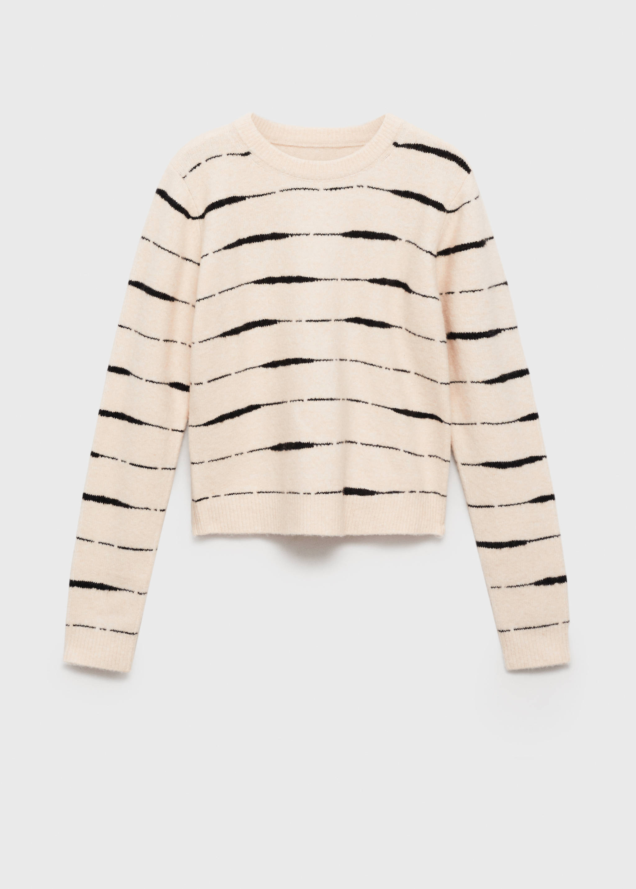 Runda-nacke randig tröja - Artikel utan modell