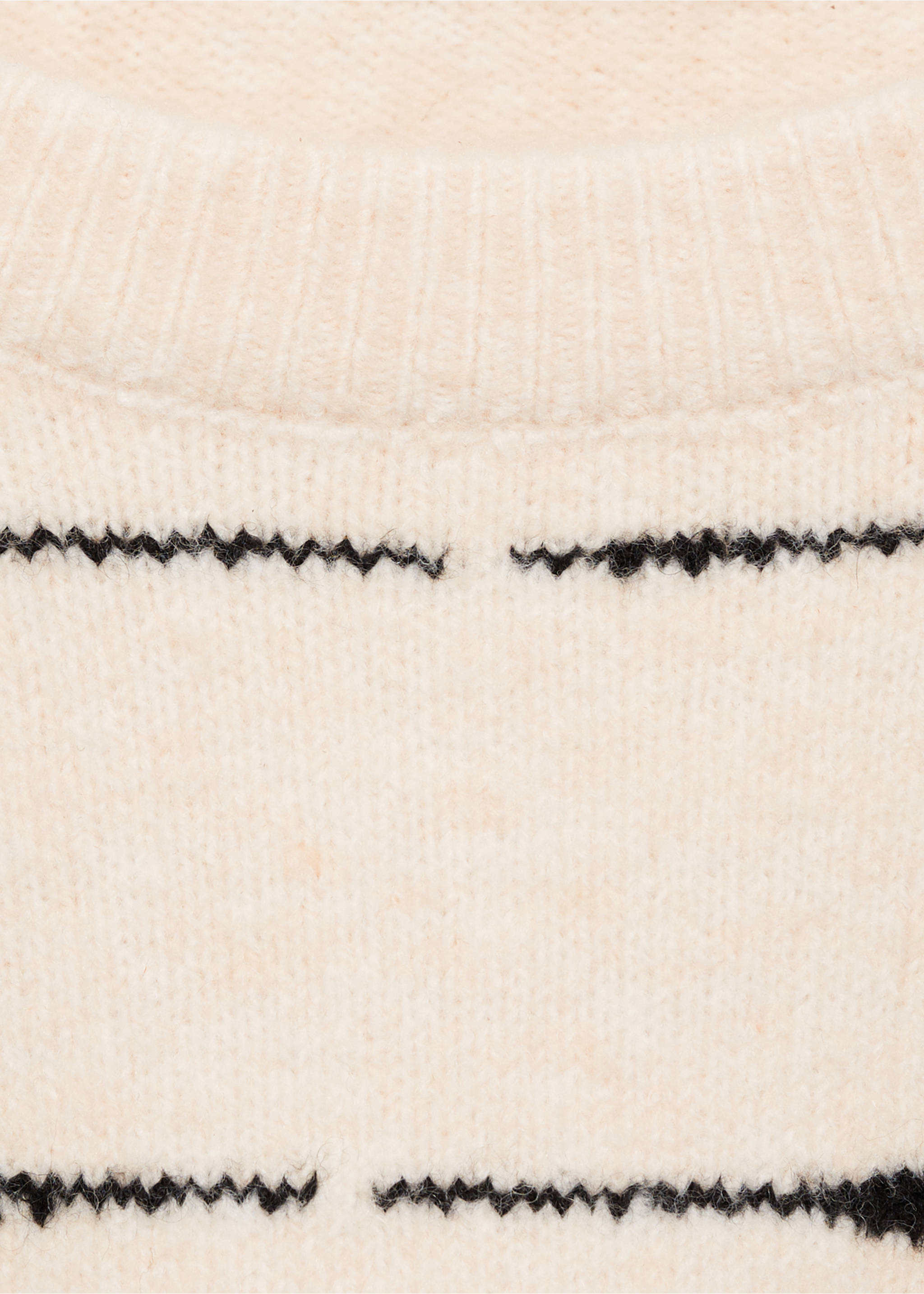 Runda-nacke randig tröja - Detaljer om artikeln 0, Sand. Ref: 77007683-00.