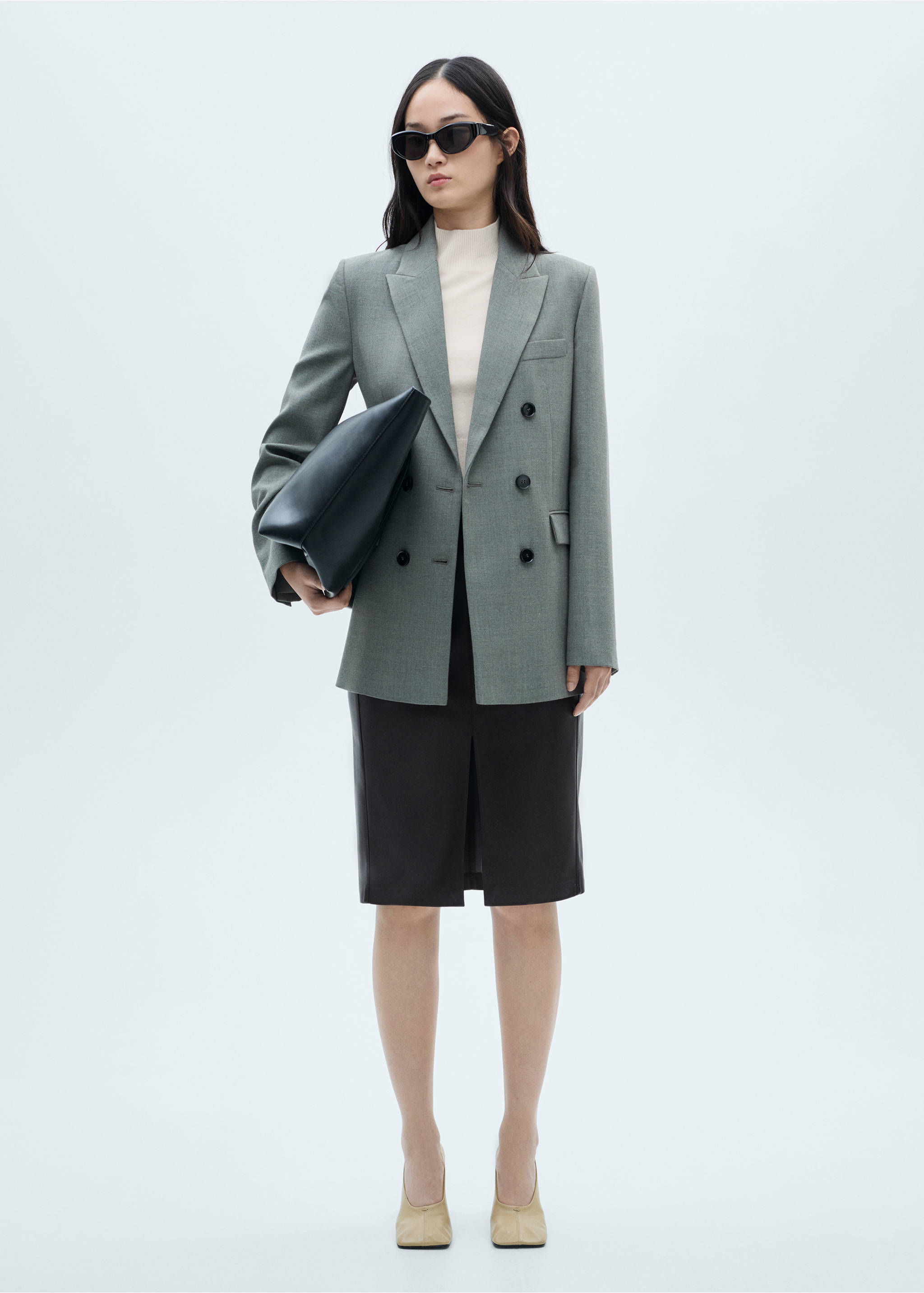 Perkins-neck short-sleeved sweater - General plane, Sand. Ref: 77007685-00.