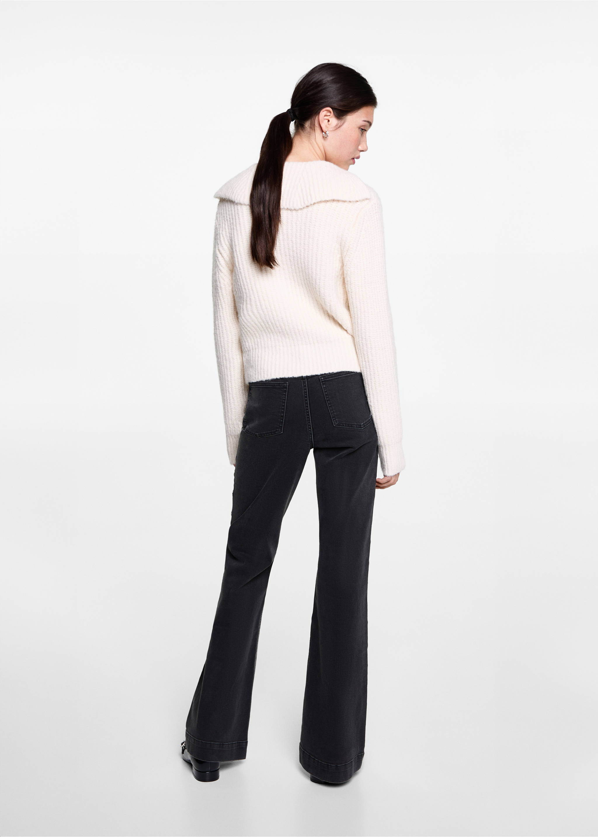 Jersei punt coll punta - Revers de l'article, Cru. Ref: 77007690-00.