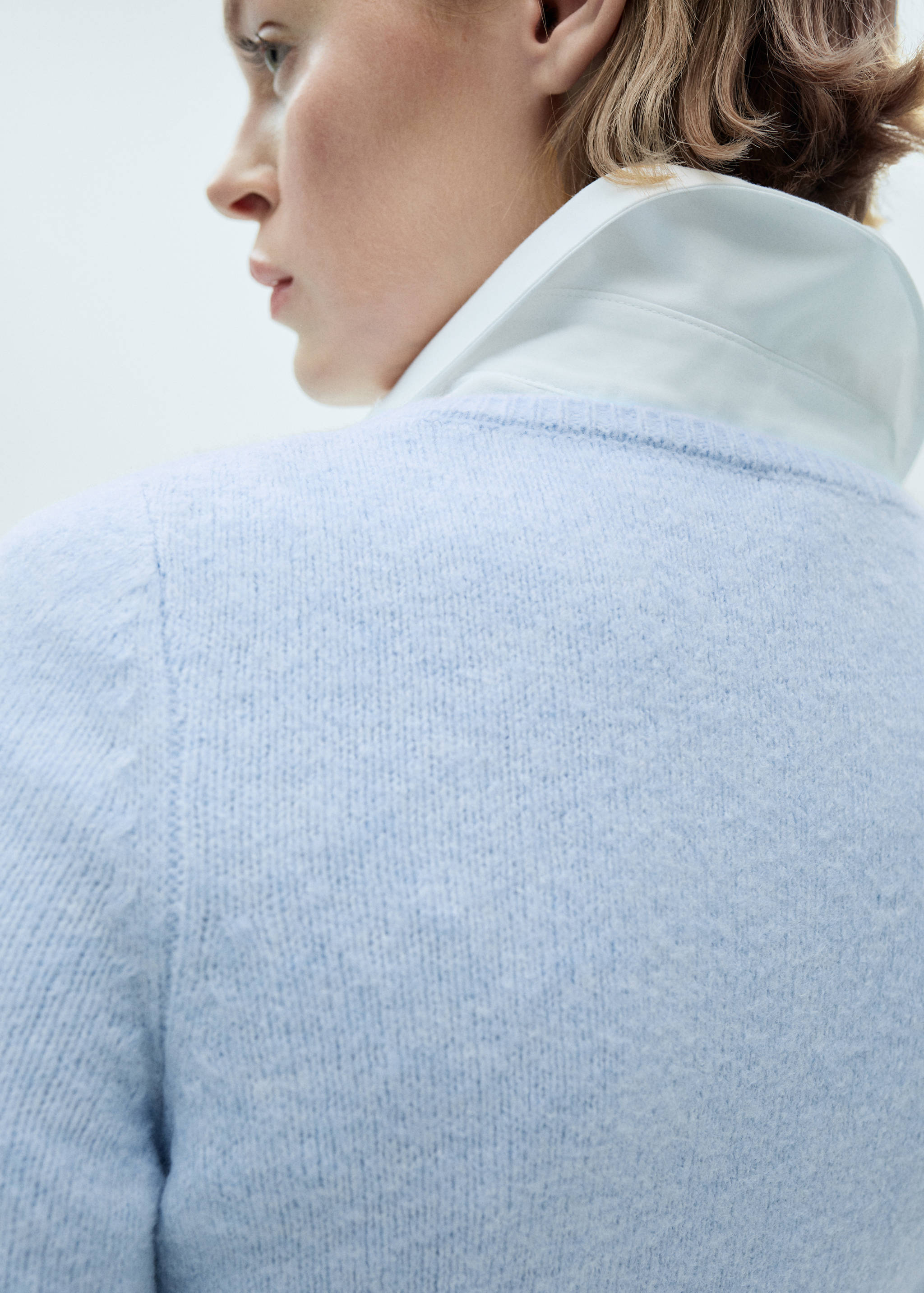 Fine-knit boat-neck sweater - Details of the article 1