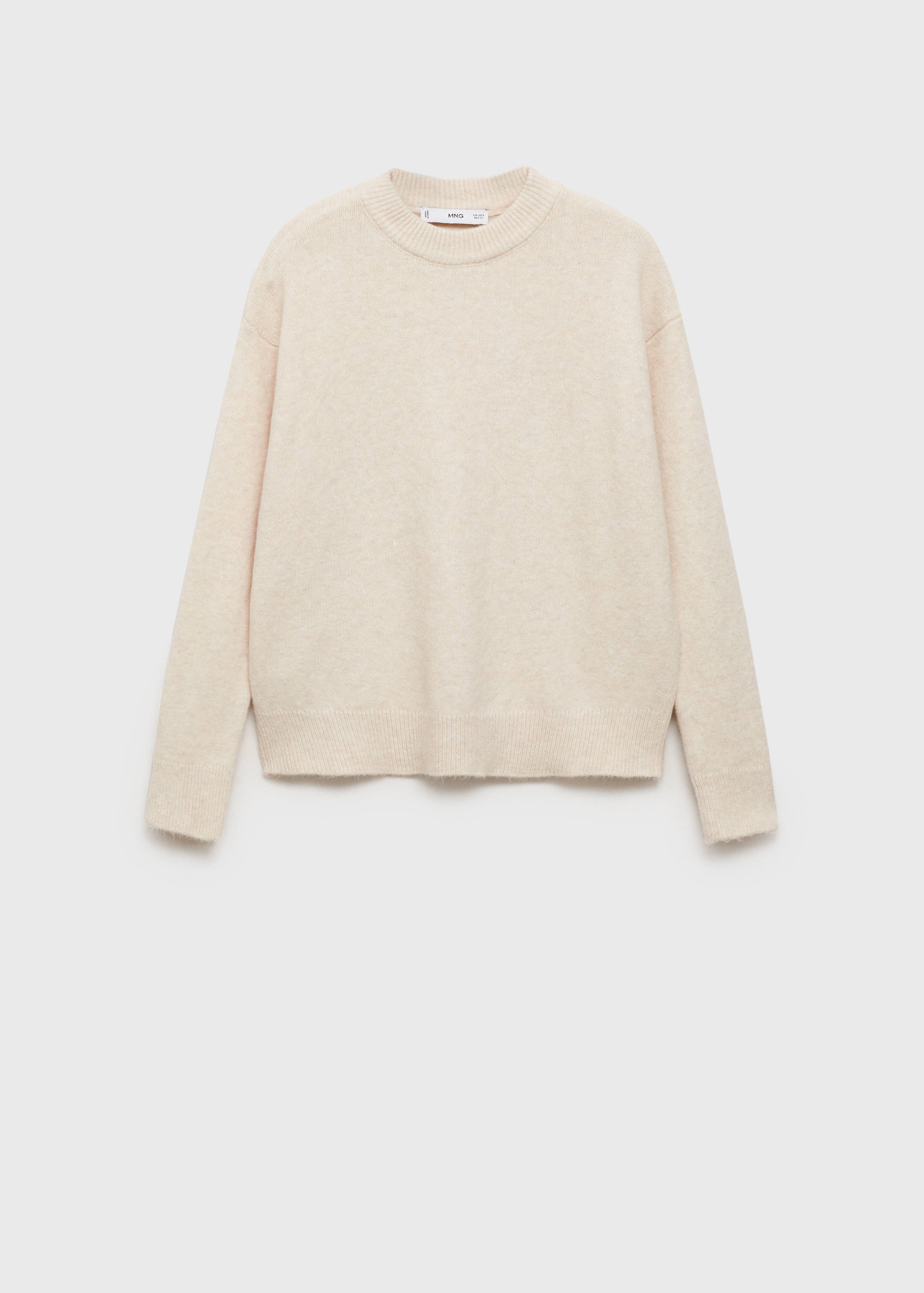 Round-neck knitted sweater - Article without model