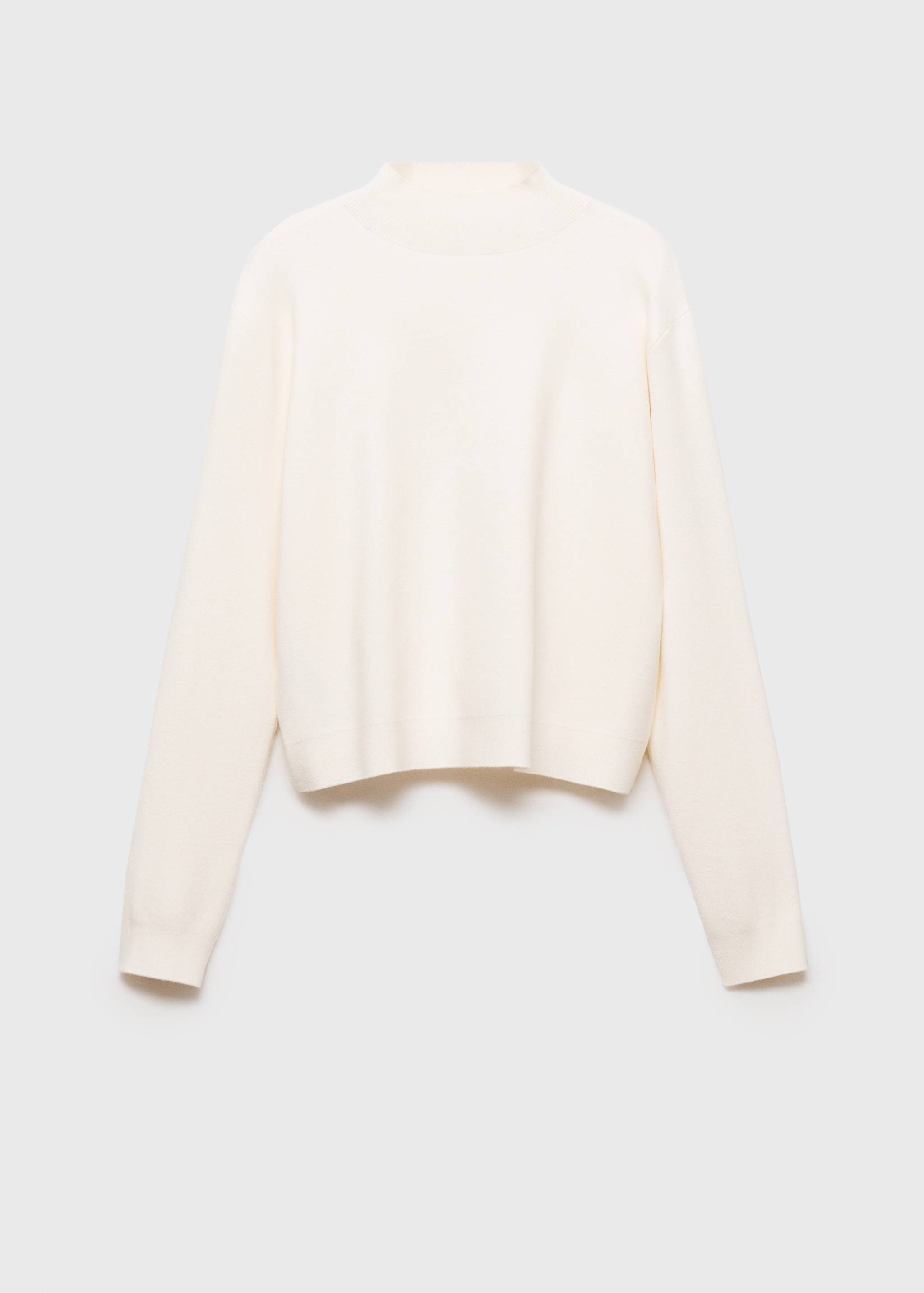 Knitted sweater with perkins neck - Article without model