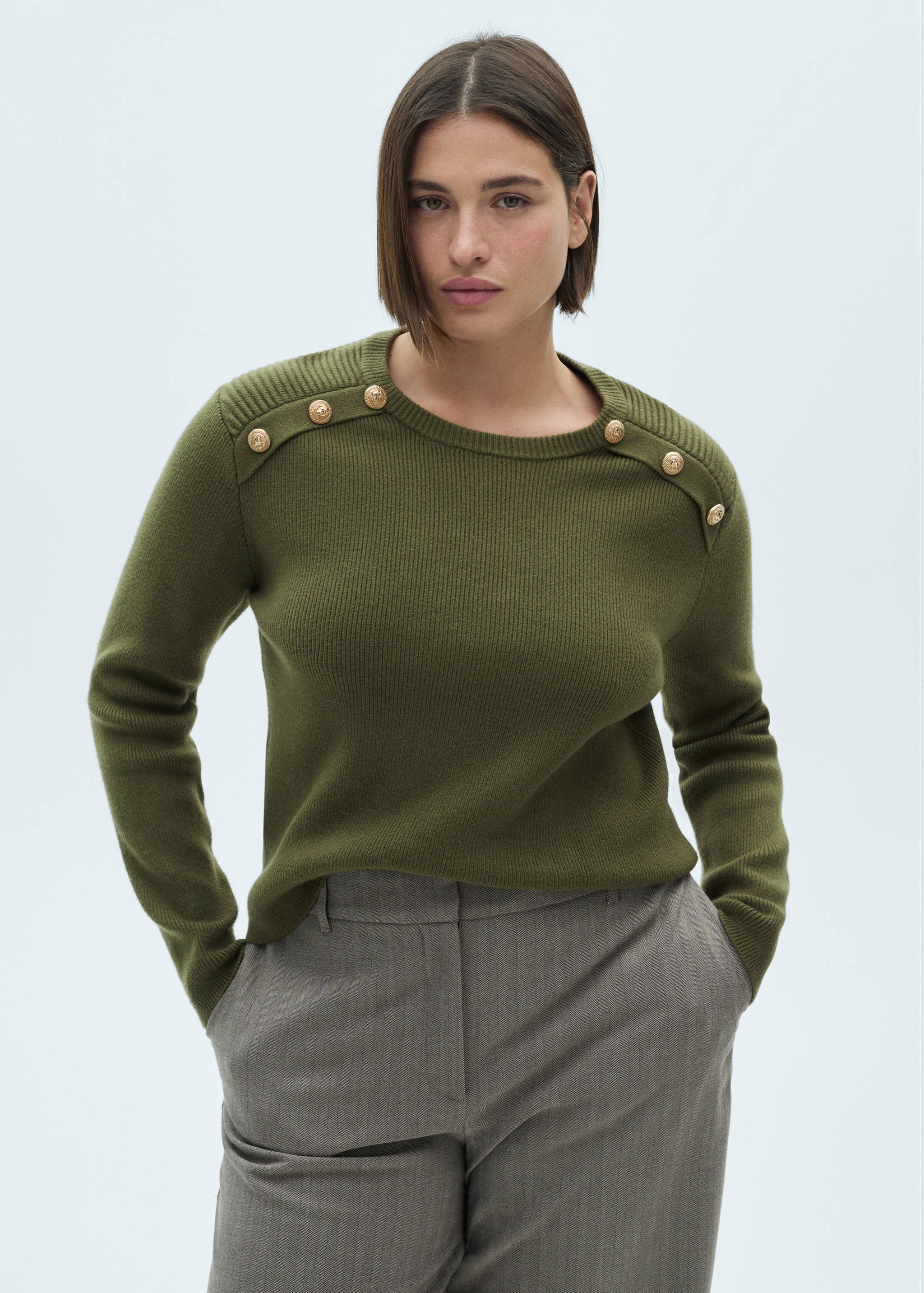 Sweater with jewel buttons - Details of the article 5