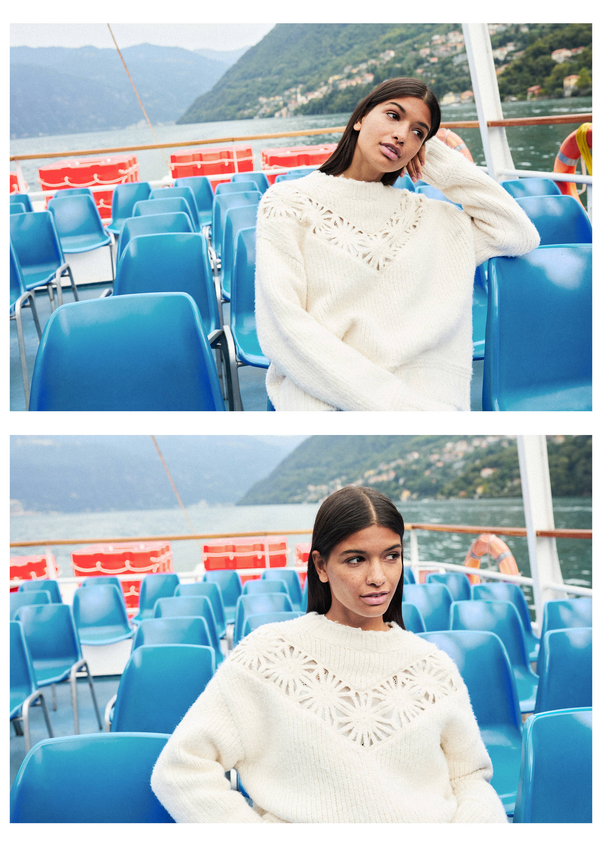 Strickpullover mit Blumenmuster - Detail des Artikels 5