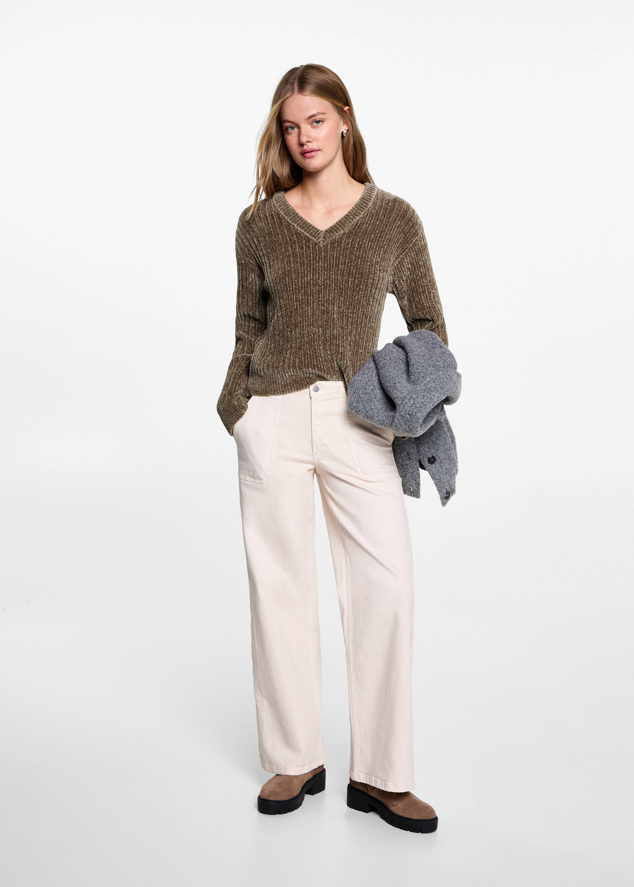 Jersey cuello pico - Plano general