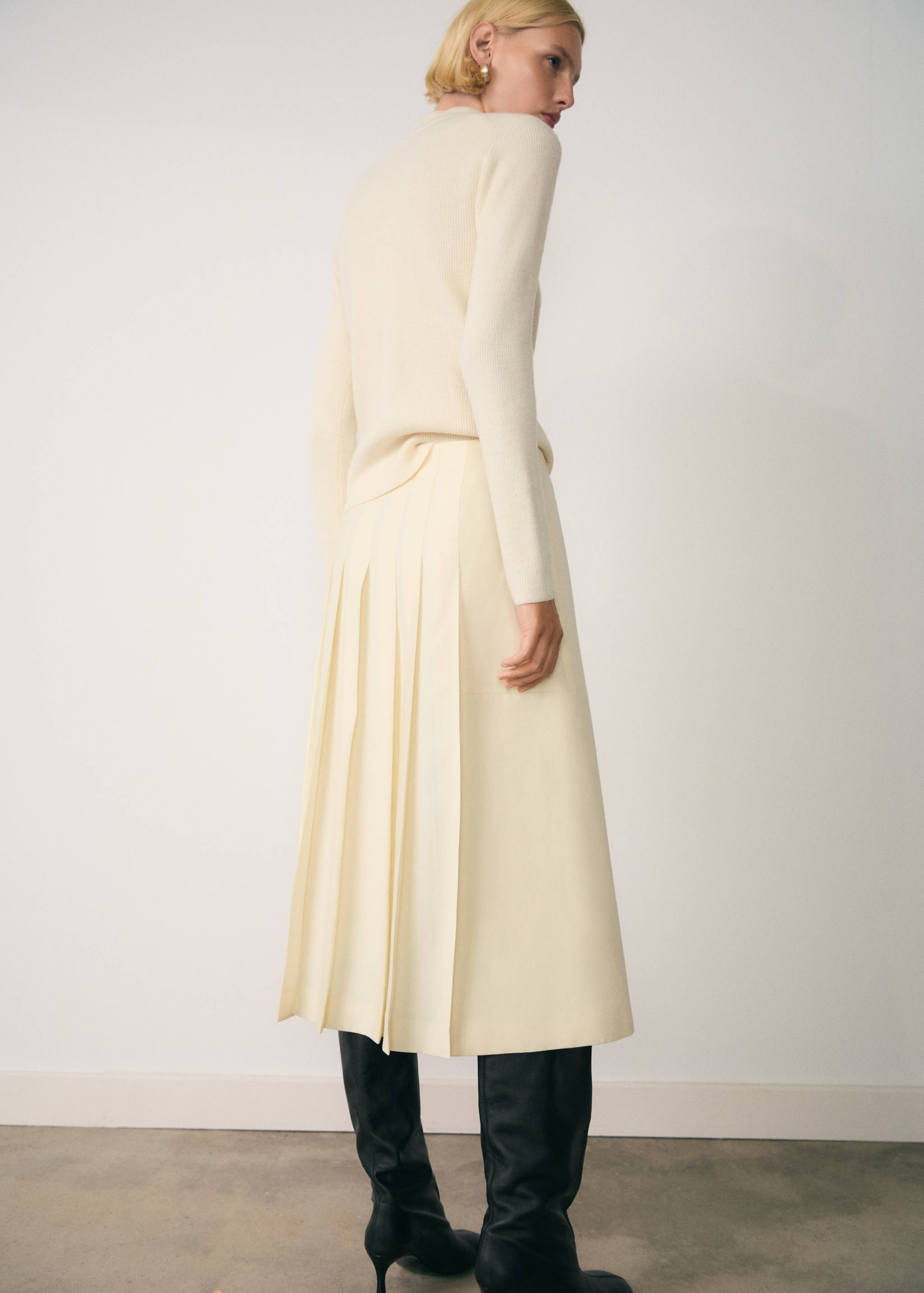 Pull-over col montant zip - Verso de l’article