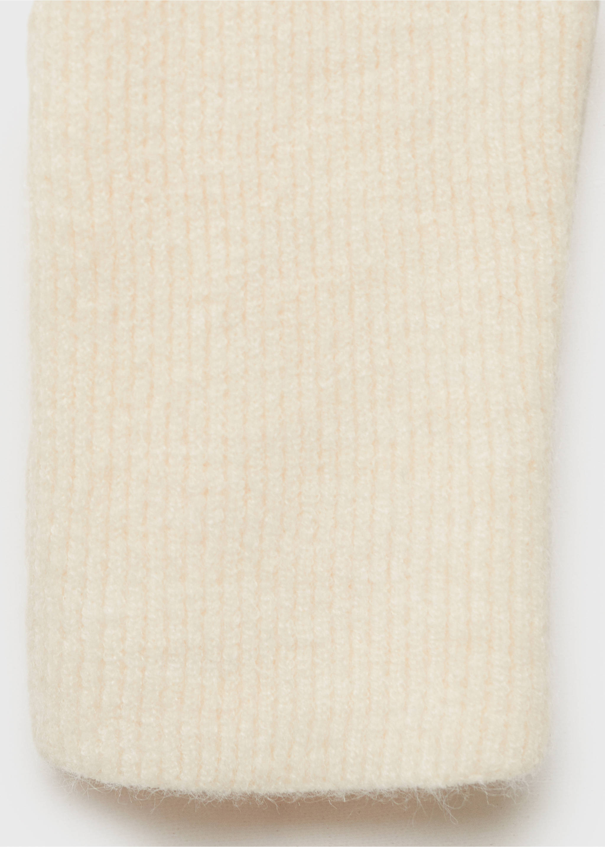 Pullover mit halbhohem Zip-Kragen - Detail des Artikels 0, Ecru. Ref: 77007704-00.