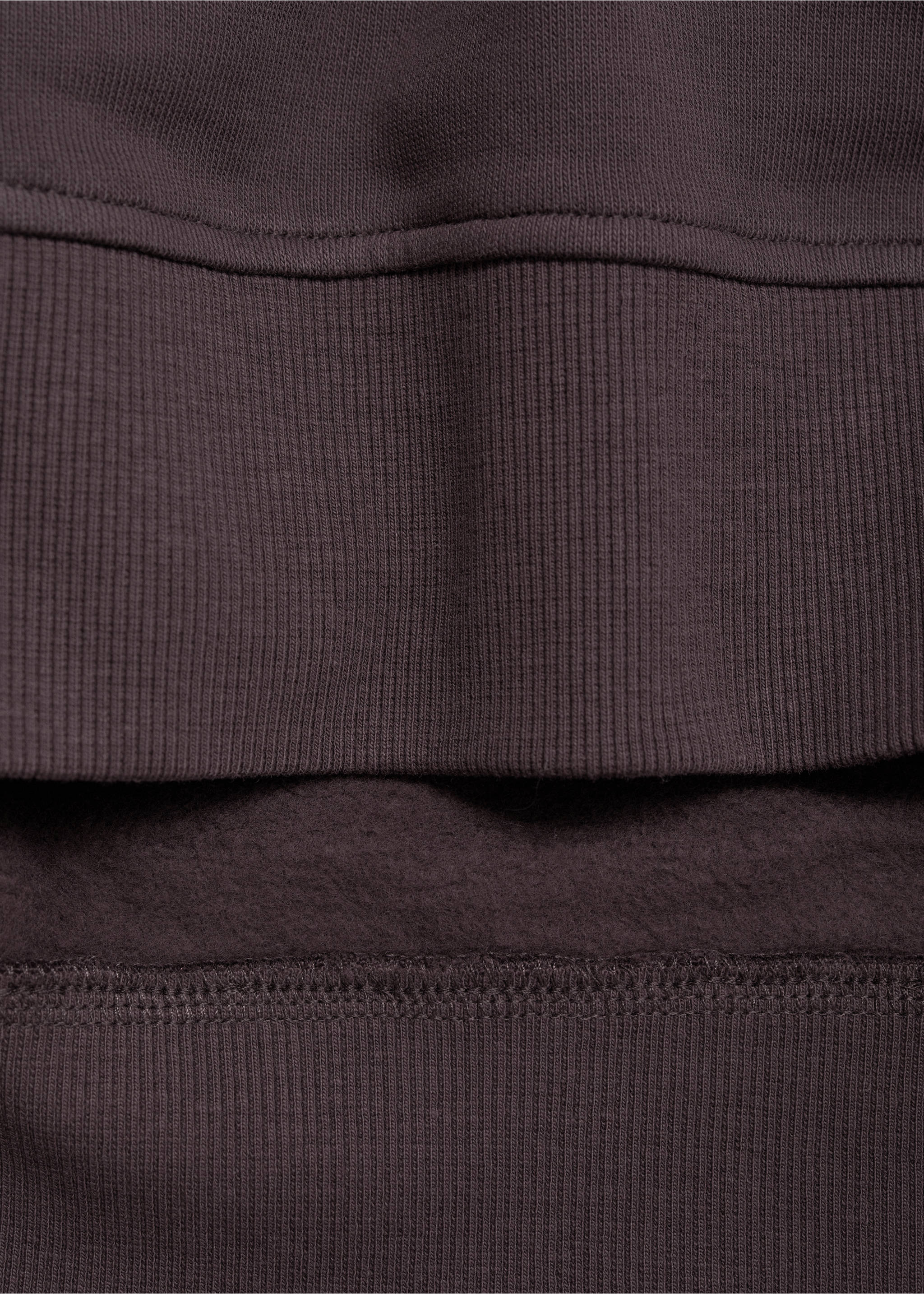 Embroidered printed hoodie - Details of the article 0, Charcoal. Ref: 77007705-00.