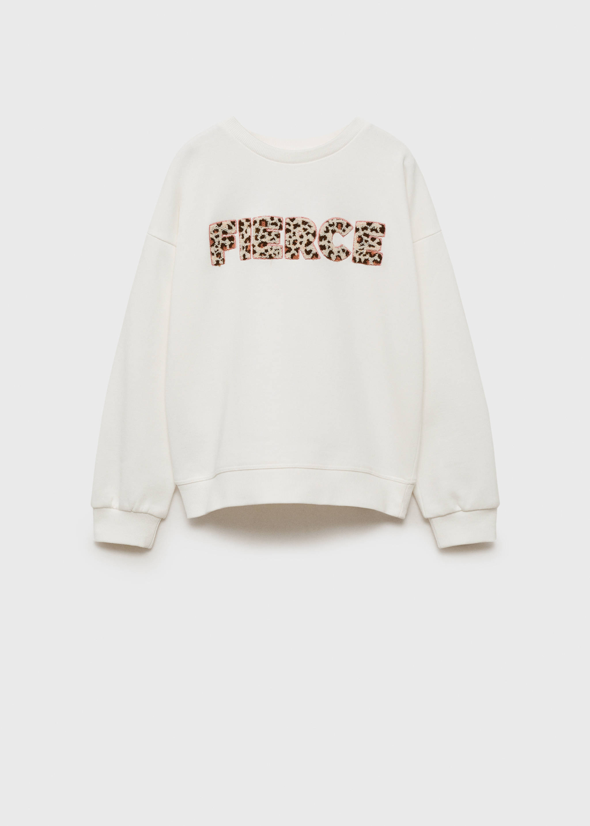 Embroidered detail cotton sweatshirt - Article without model