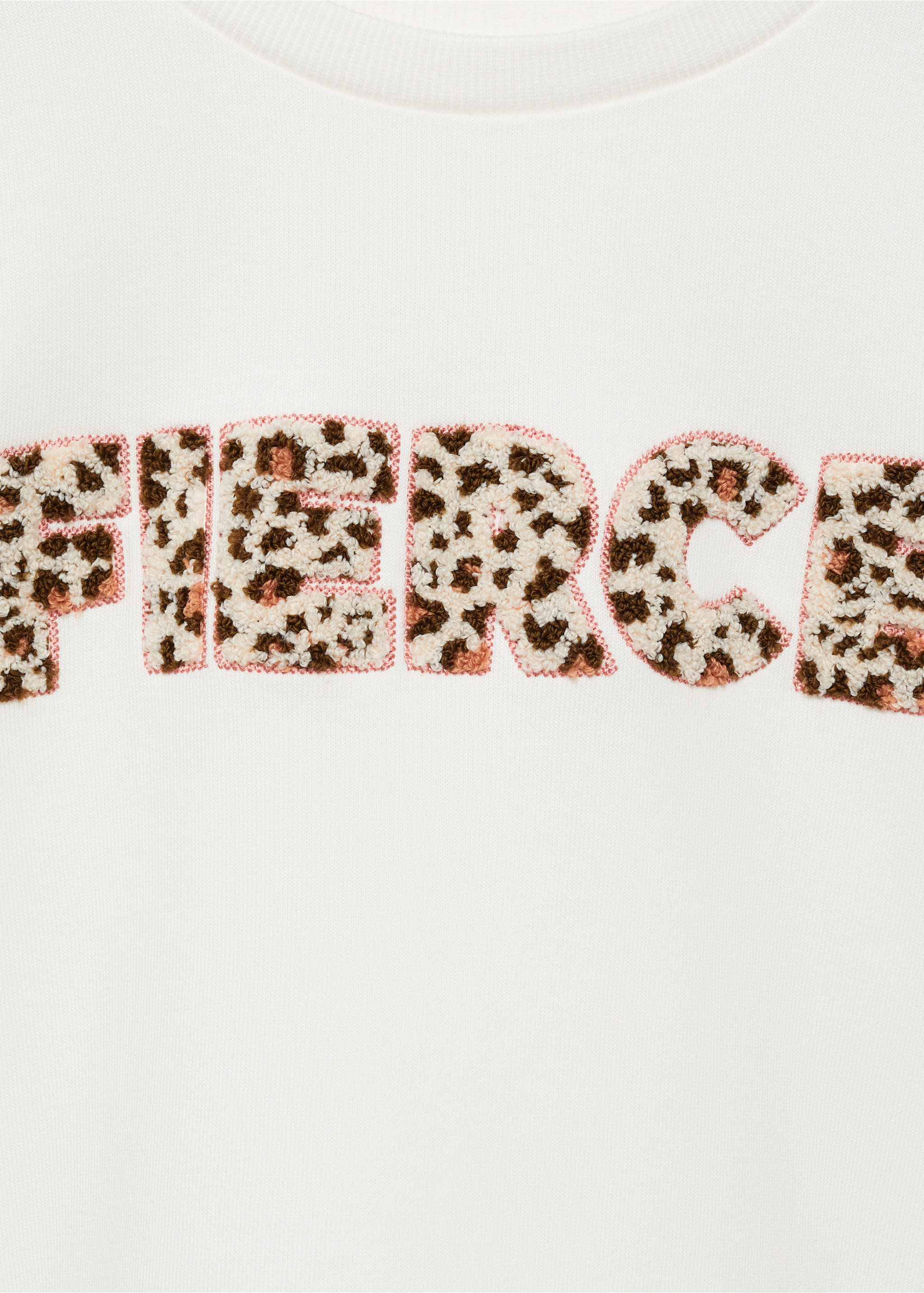 Embroidered detail cotton sweatshirt - Details of the article 8, Off White. Ref: 77007708-00.