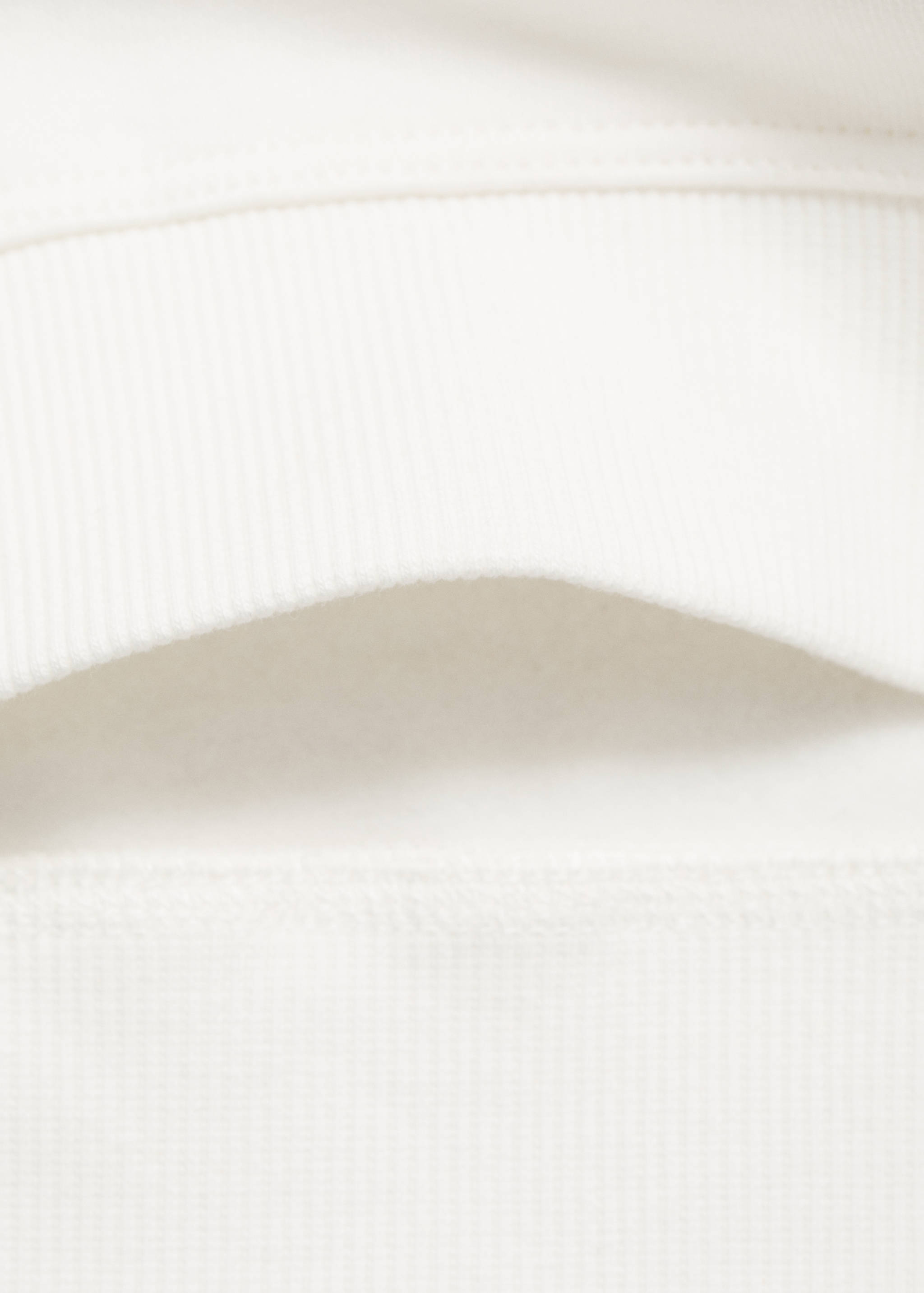 Embroidered detail cotton sweatshirt - Details of the article 0