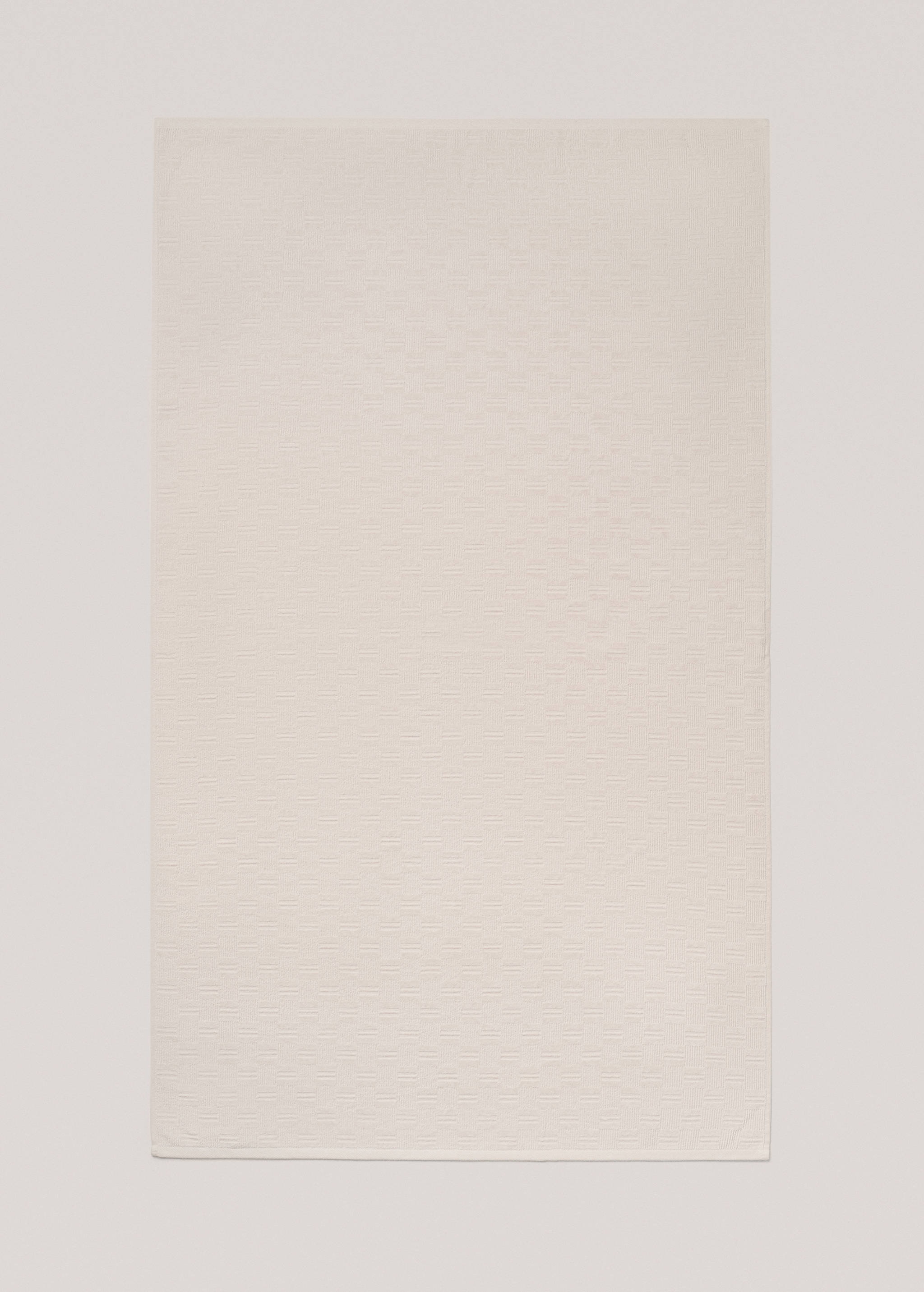 Badetuch aus 100 % Baumwolle mit geometrischem Reliefmuster 90 x 150 cm - Detail des Artikels 3