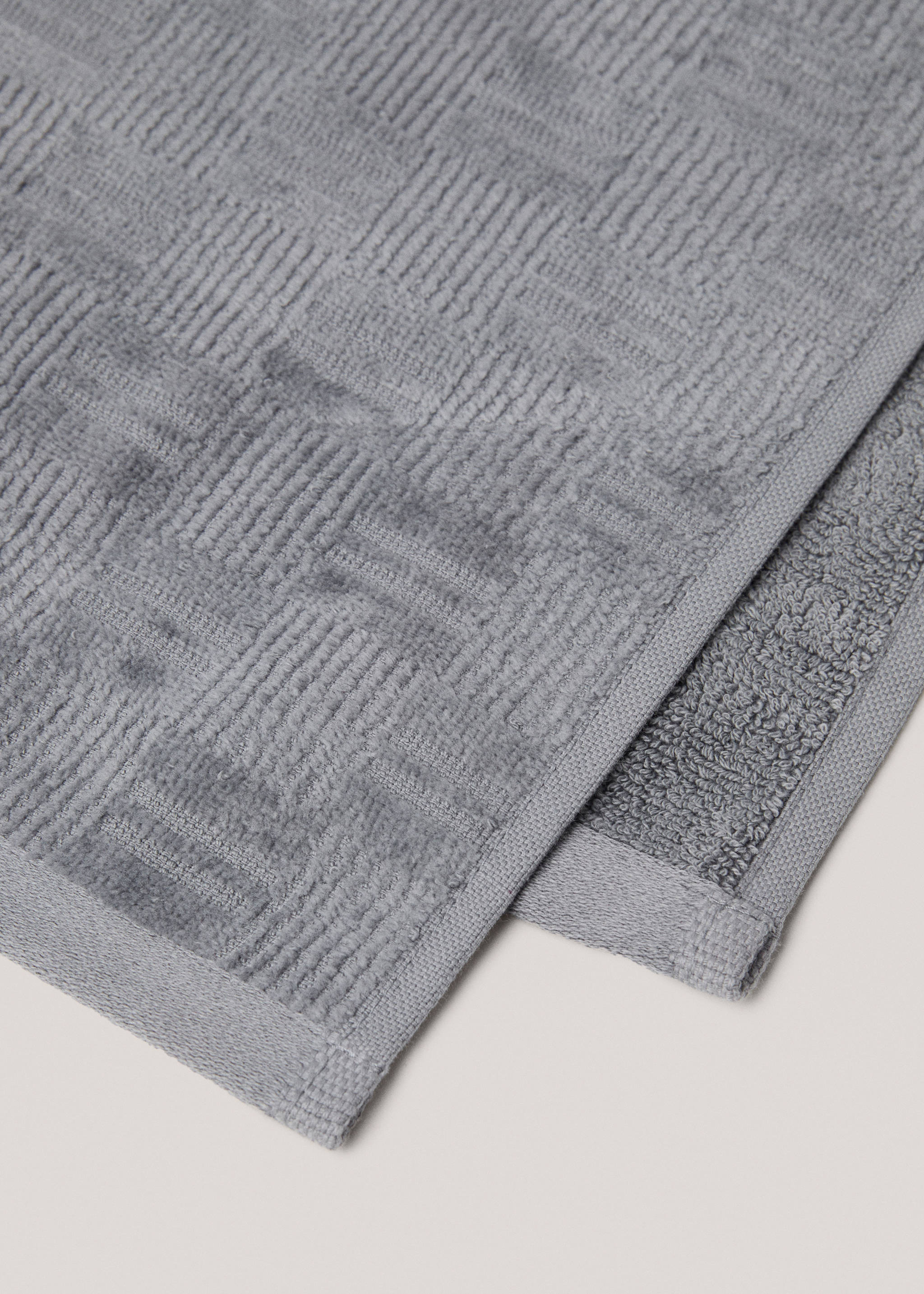 Badetuch aus 100 % Baumwolle mit geometrischem Reliefmuster 90 x 150 cm - Detail des Artikels 2