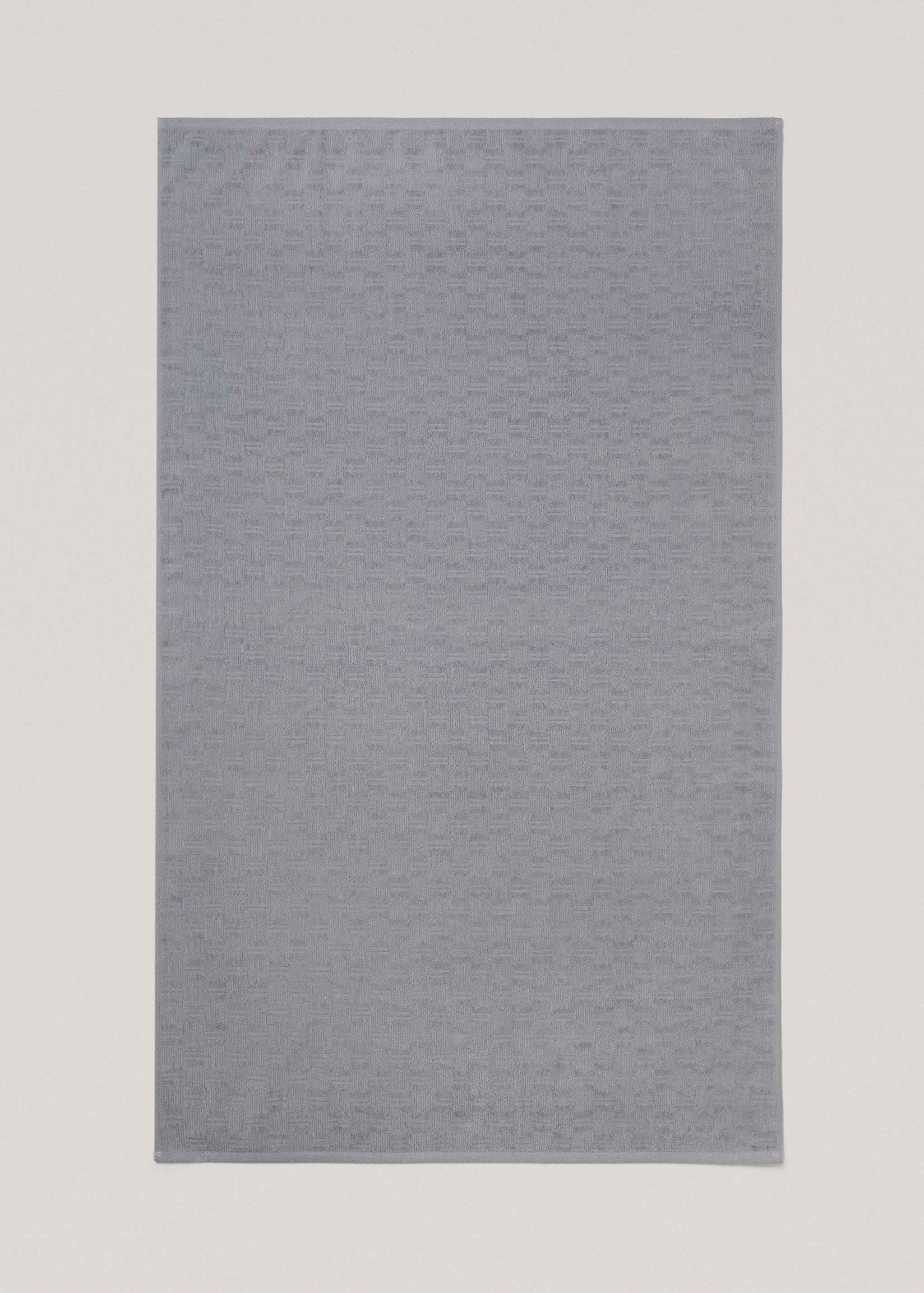 Badetuch aus 100 % Baumwolle mit geometrischem Reliefmuster 90 x 150 cm - Detail des Artikels 3