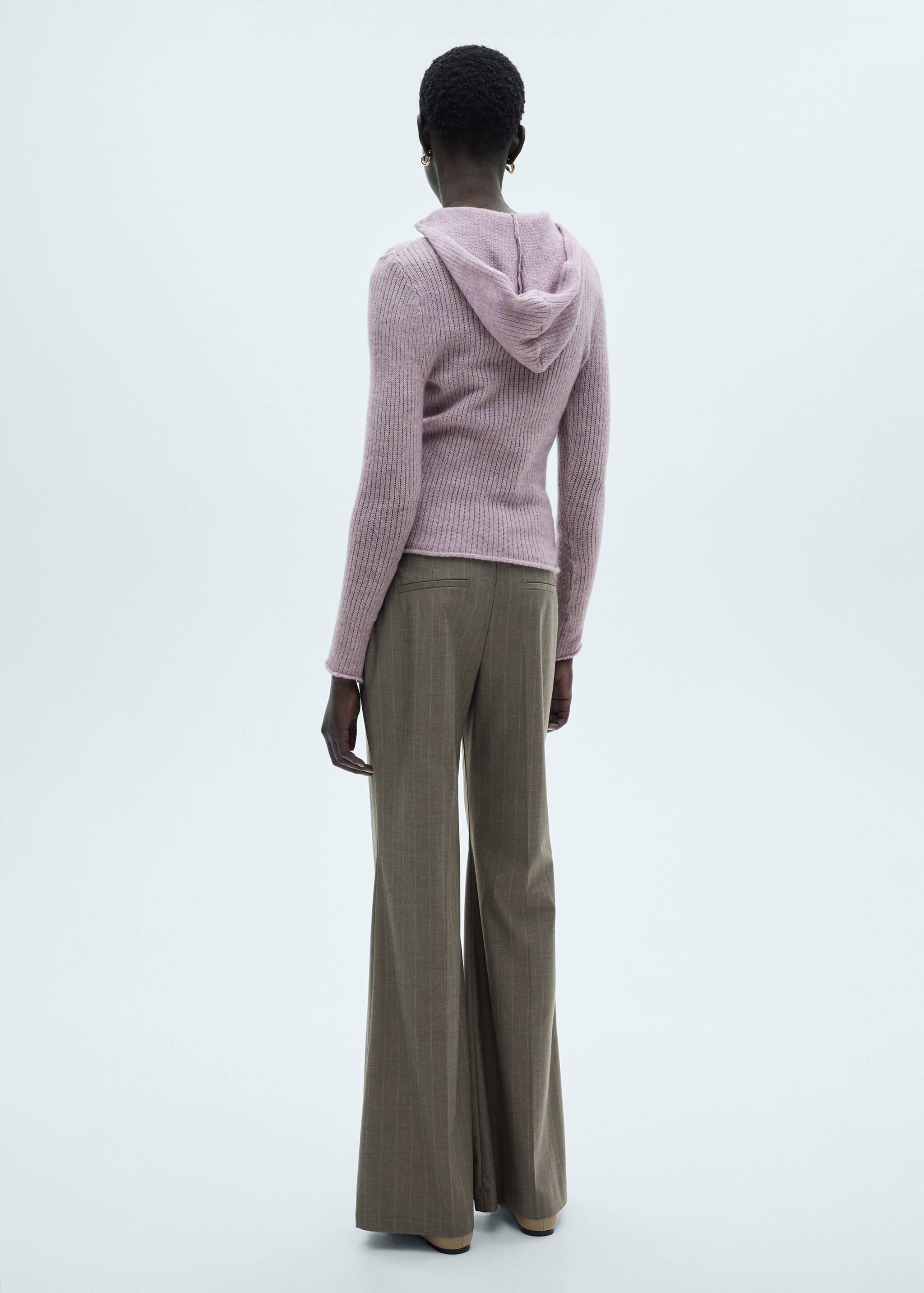 Jersey canalé capucha - Reverso del artículo