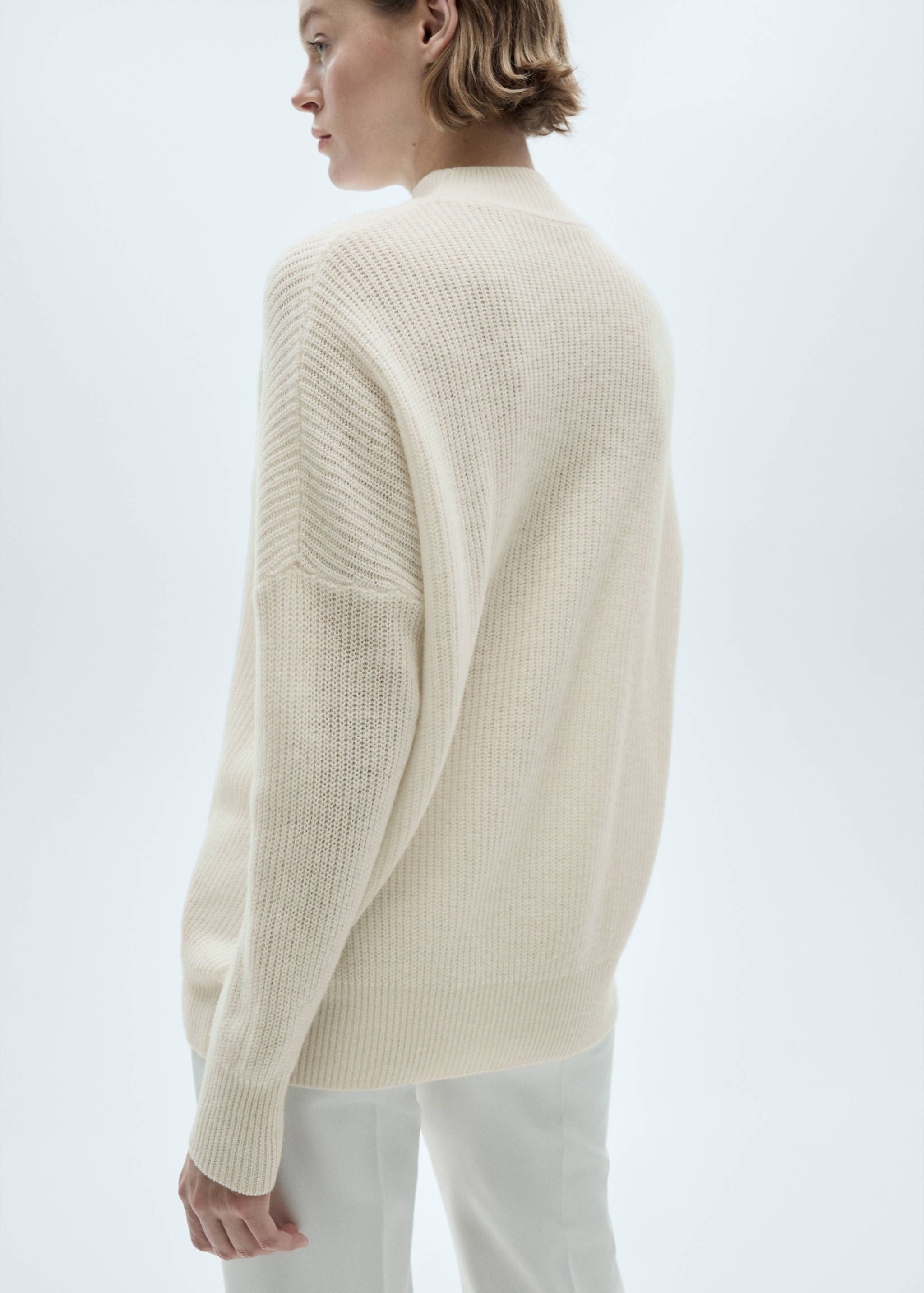 Oversized-Baumwollpullover - Rückseite des Artikels