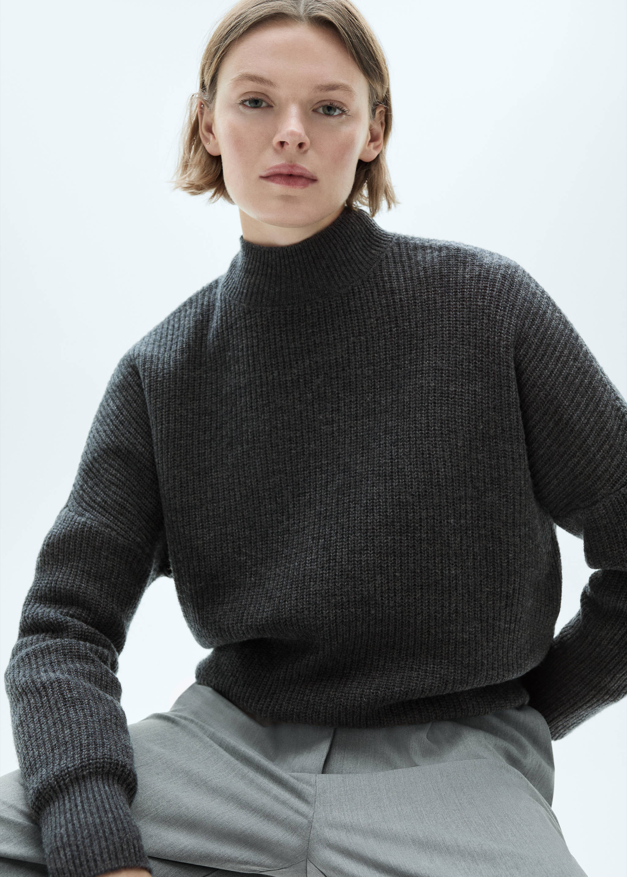 Jersei llana oversize - Pla mig