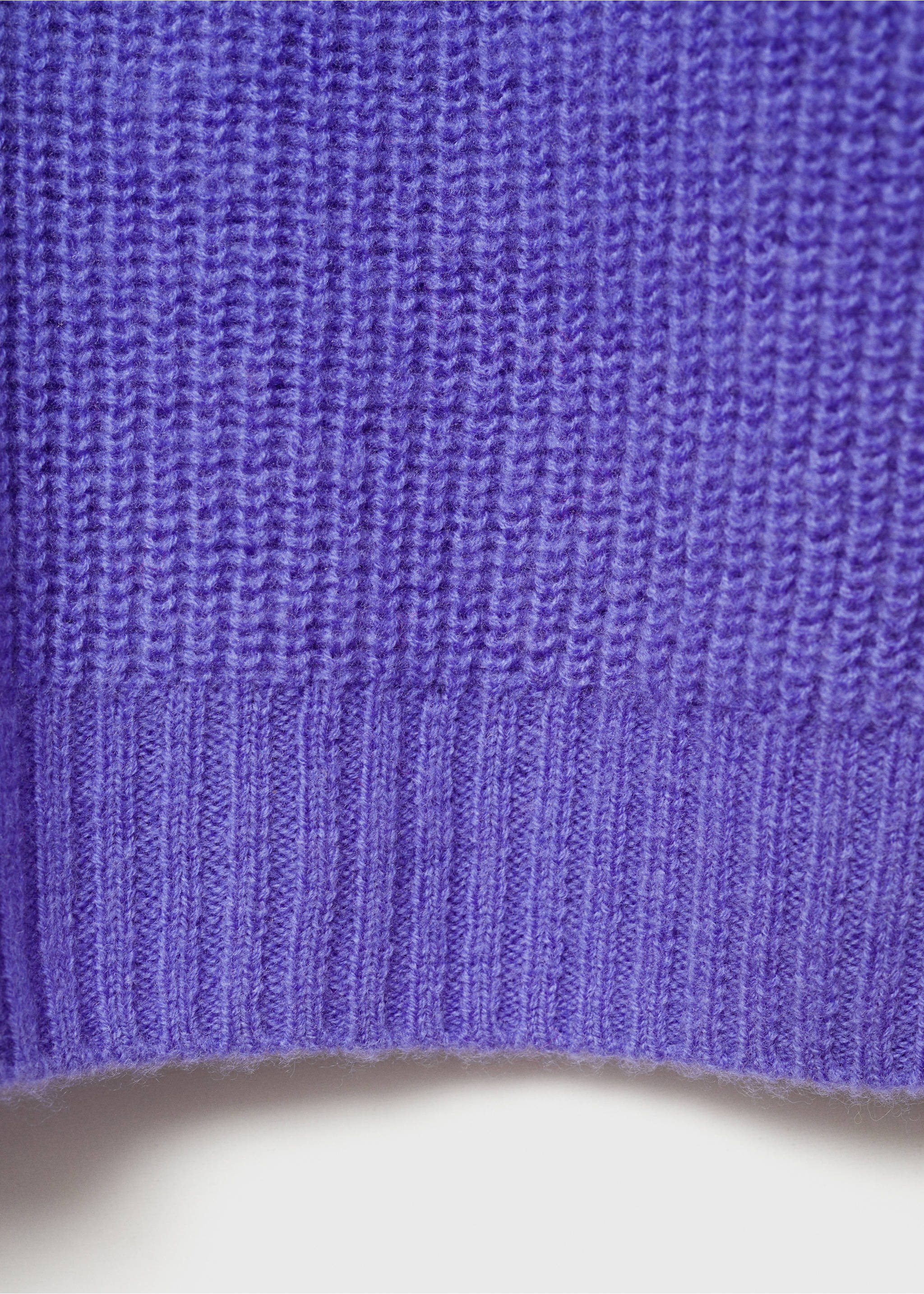 Short-sleeved wool sweater - Details of the article 0, Purple. Ref: 77007723-00.