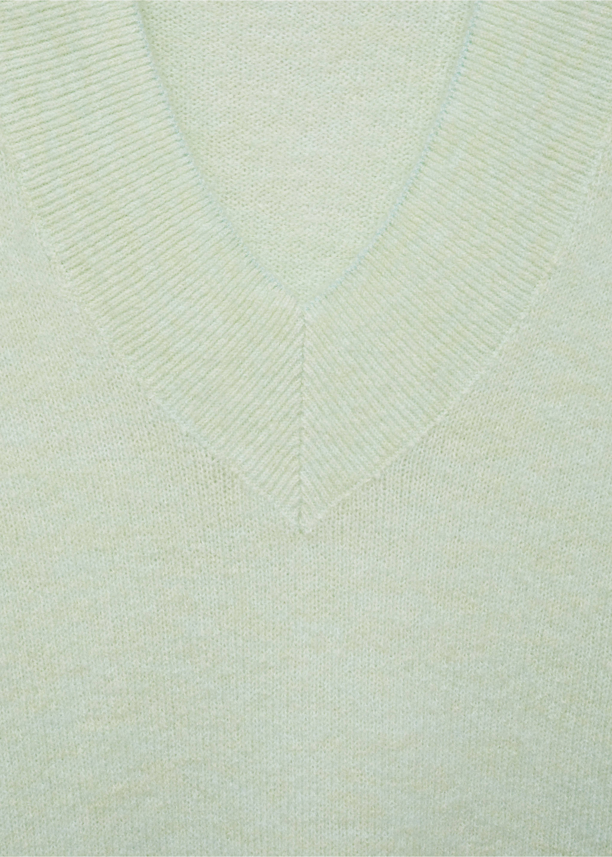 Svetr oversize s výstřihem do V - Detail zboží 8, Zelená voda. Ref: 77007726-00.