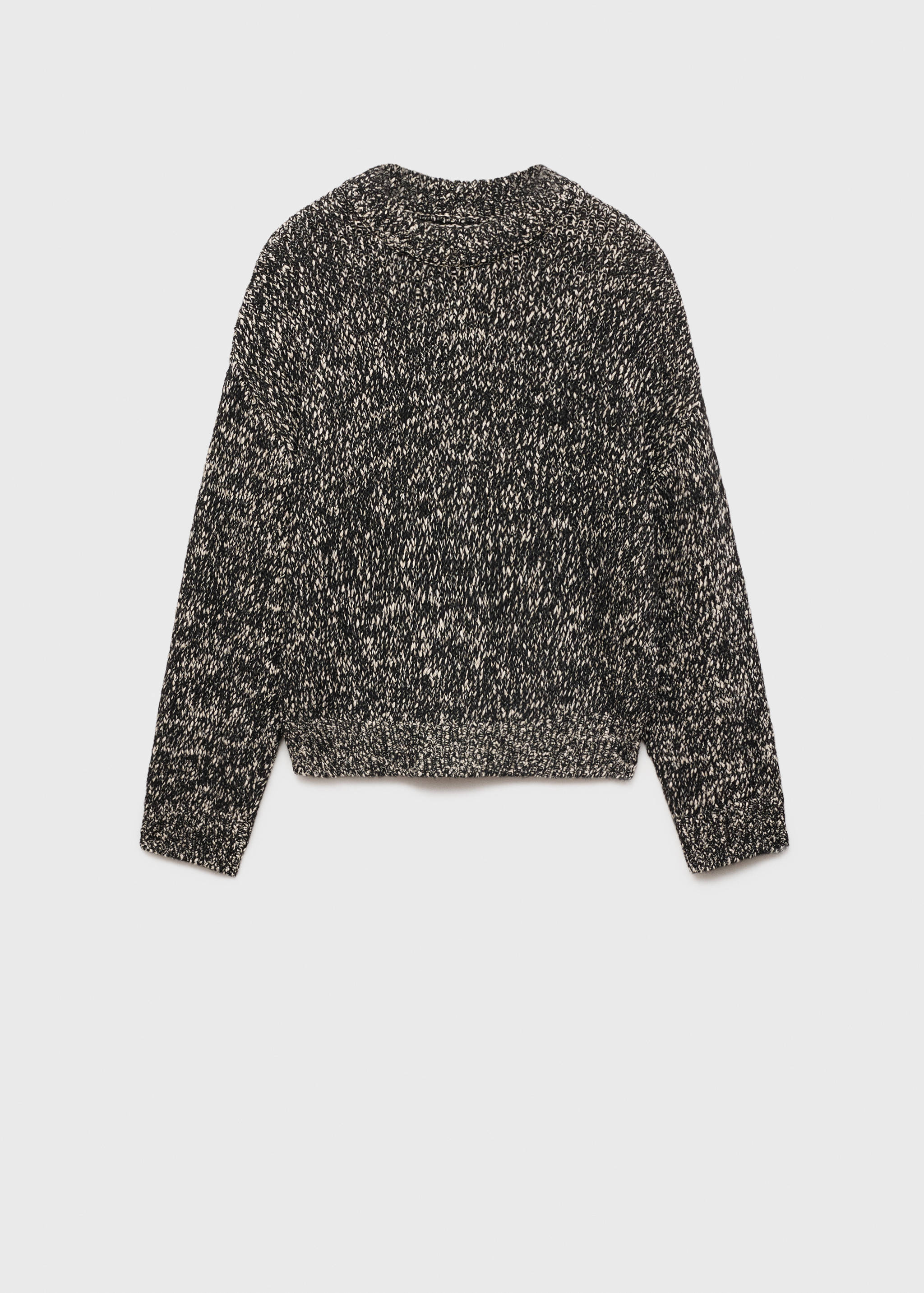 Mottled round-neck sweater - Article without model