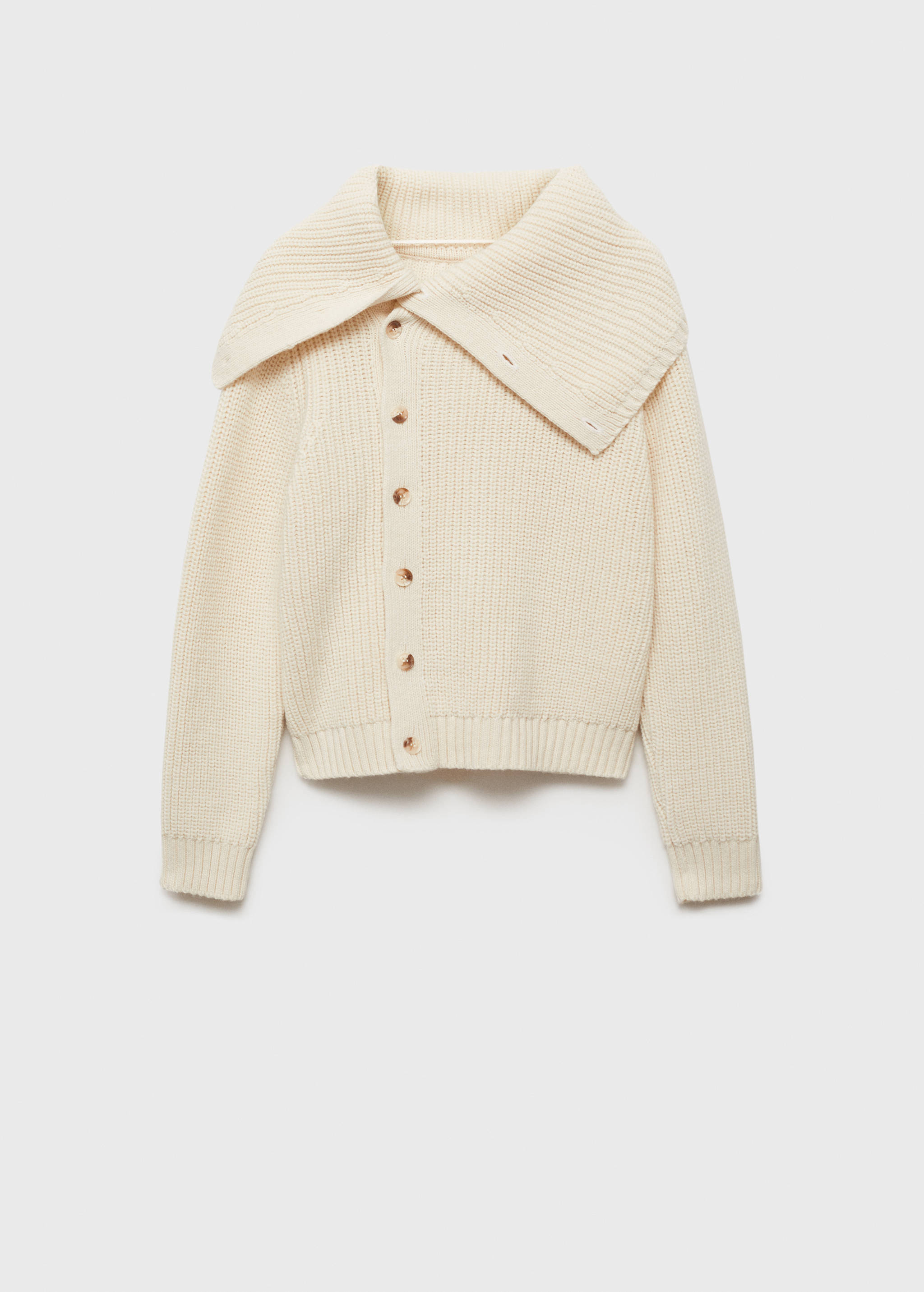 Geknöpfter Pullover mit Trichterkragen - Artikel ohne Model