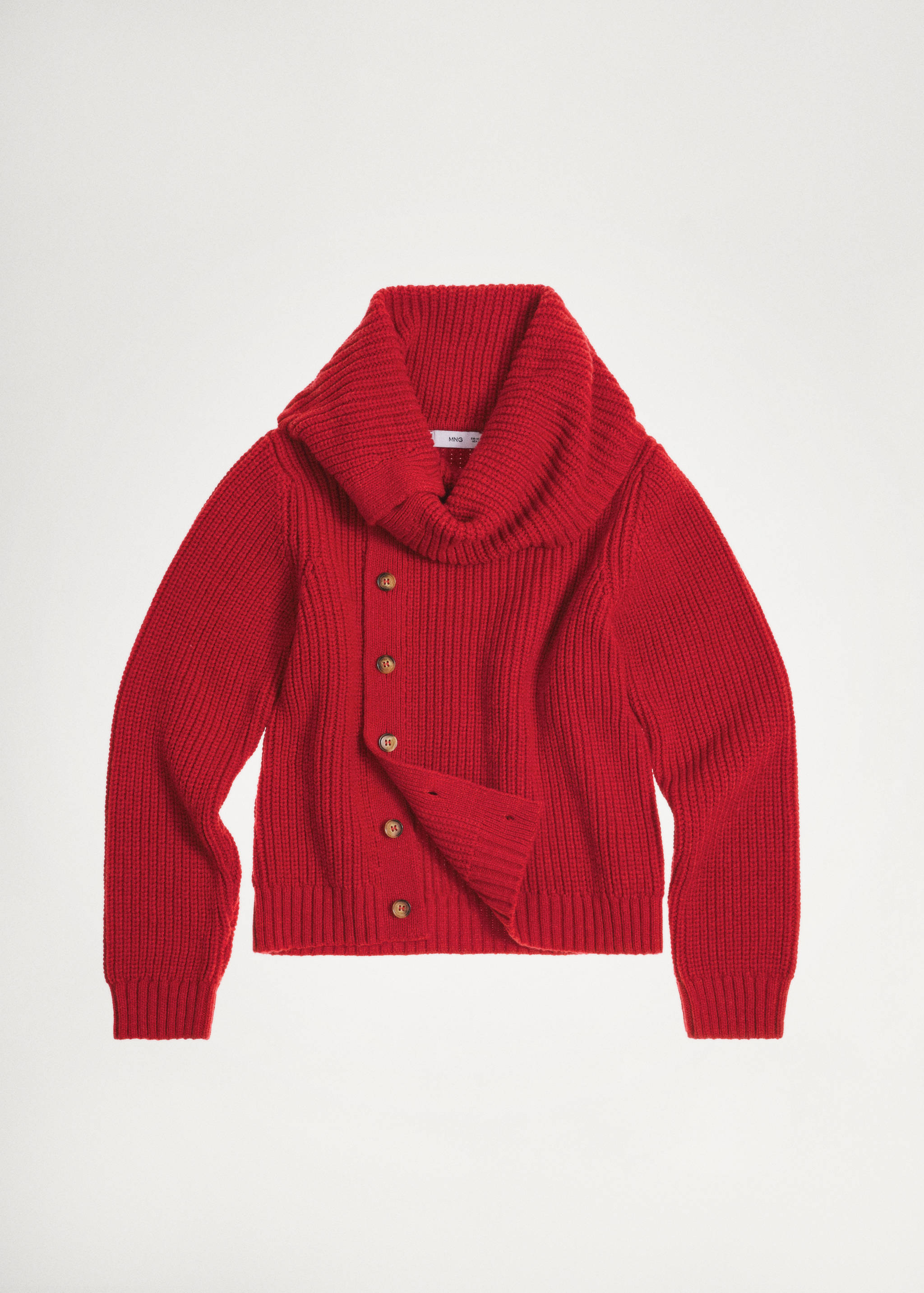 Funnel-neck sweater with buttons - Details of the article 5